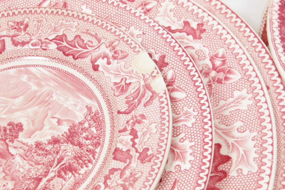 Vintage Transferware Featuring Staffordshire, Royal Doulton, and Johnson Bros.