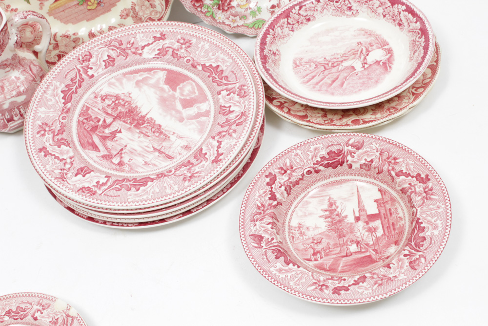 Vintage Transferware Featuring Staffordshire, Royal Doulton, and Johnson Bros.