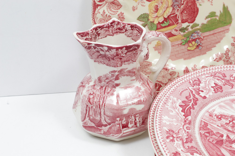 Vintage Transferware Featuring Staffordshire, Royal Doulton, and Johnson Bros.