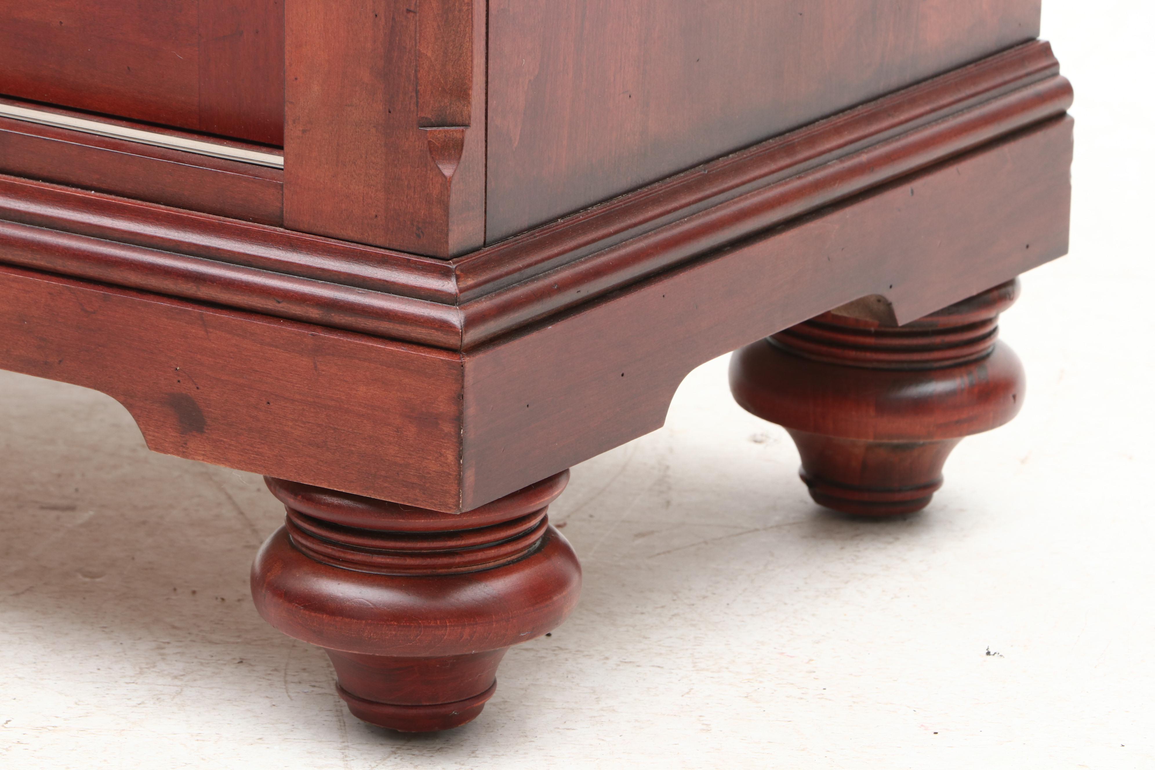 "British Classics" Illuminated Two-Piece China Cabinet by Ethan Allen