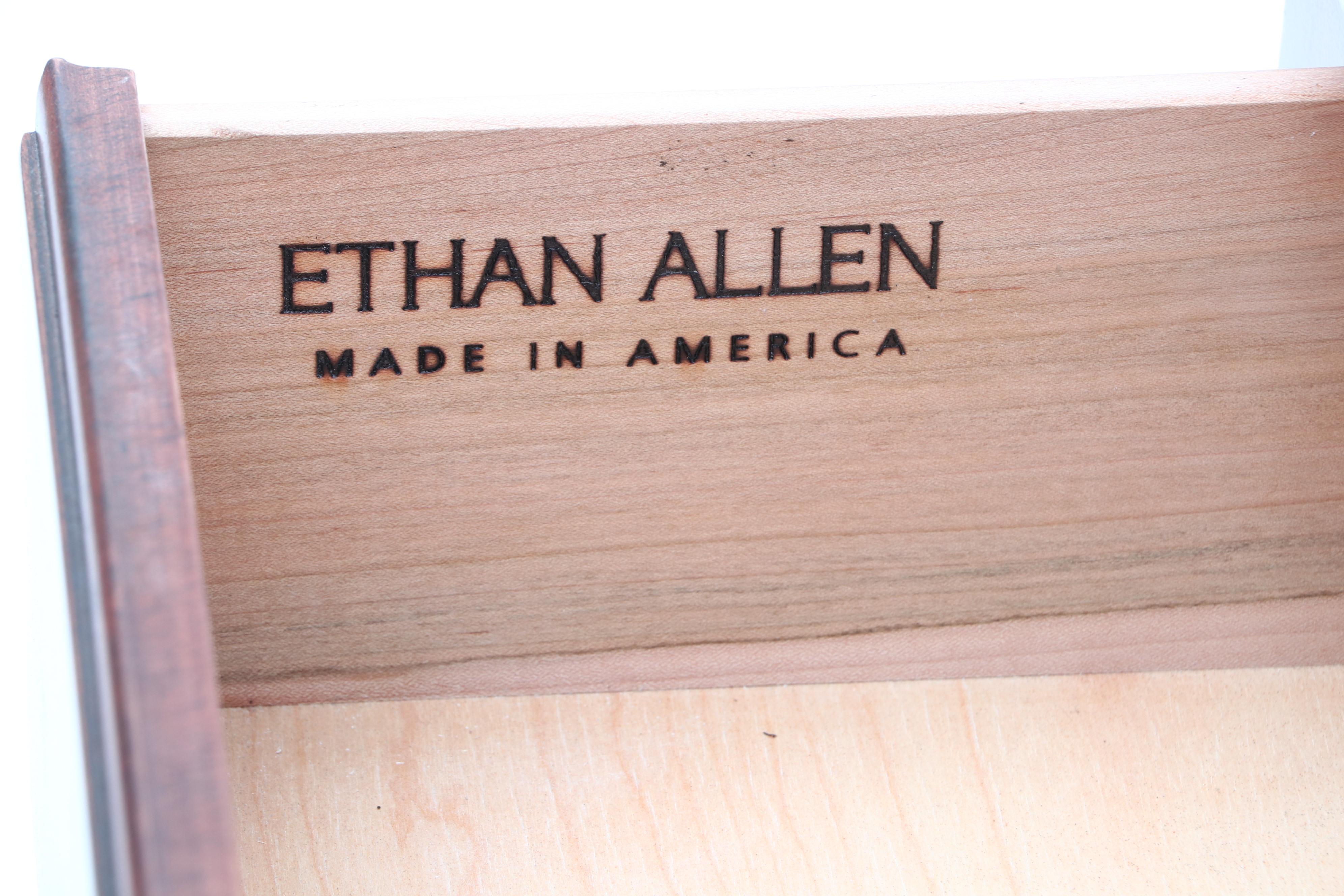 "British Classics" Illuminated Two-Piece China Cabinet by Ethan Allen