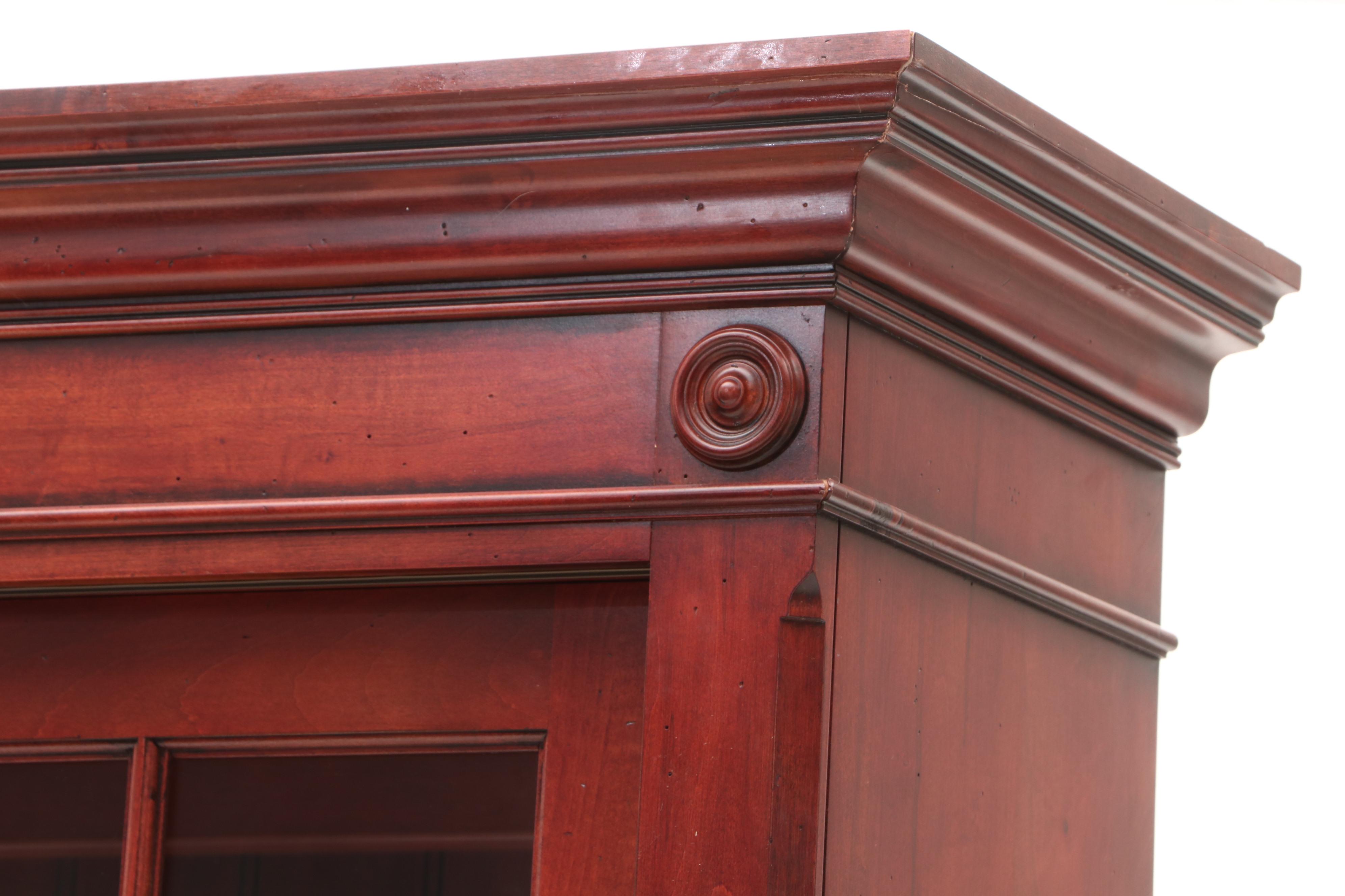 "British Classics" Illuminated Two-Piece China Cabinet by Ethan Allen