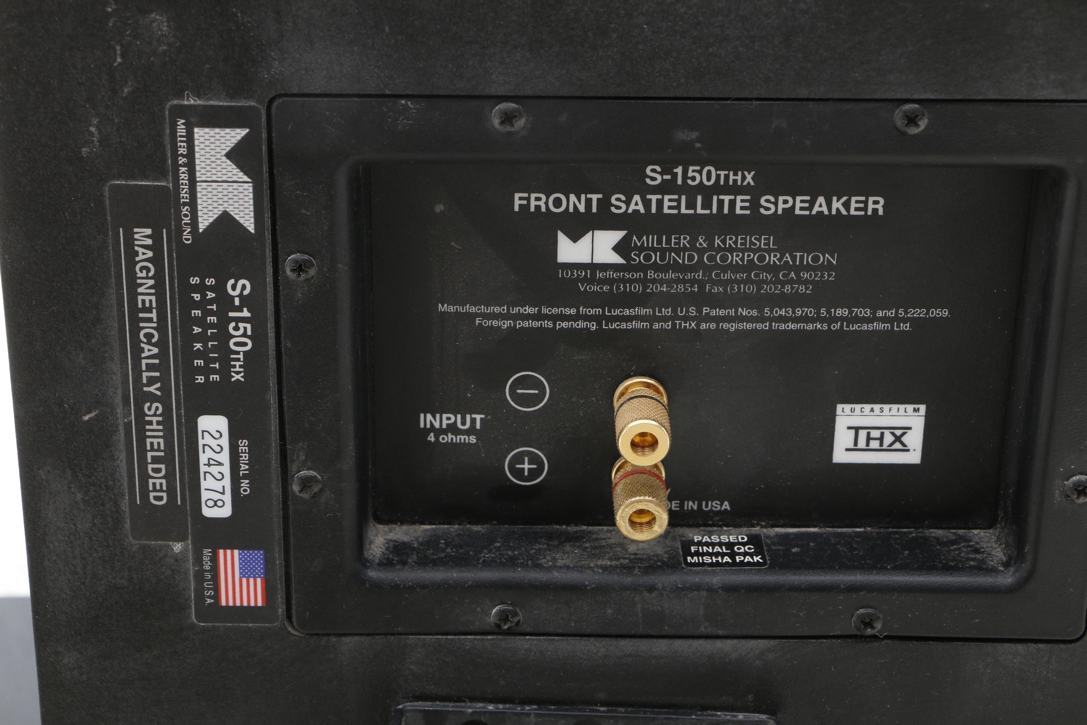 Miller & Kreisel S-150THX Satellite Speakers