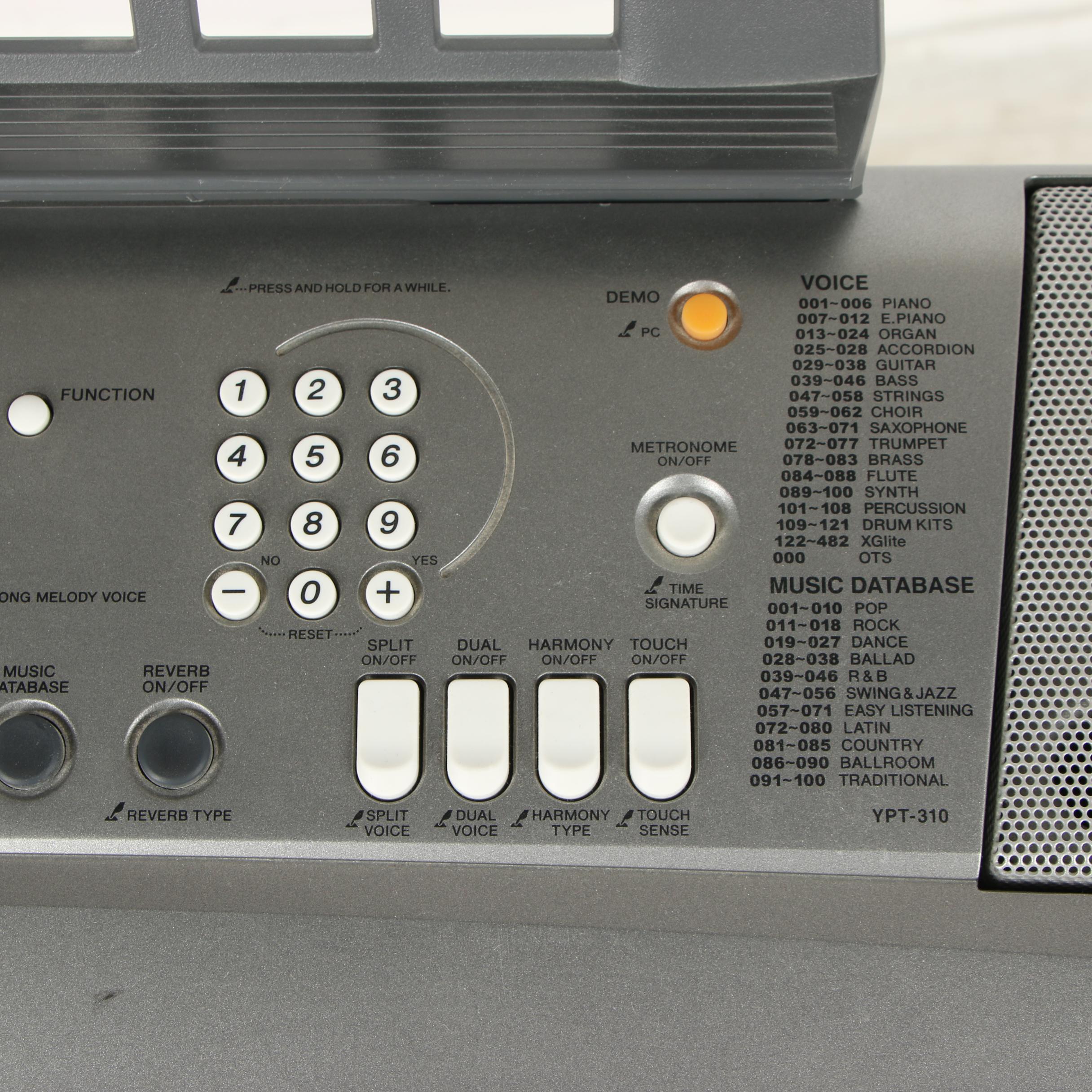 Yamaha Portatone YPT-310 Electric Keyboard and Stand