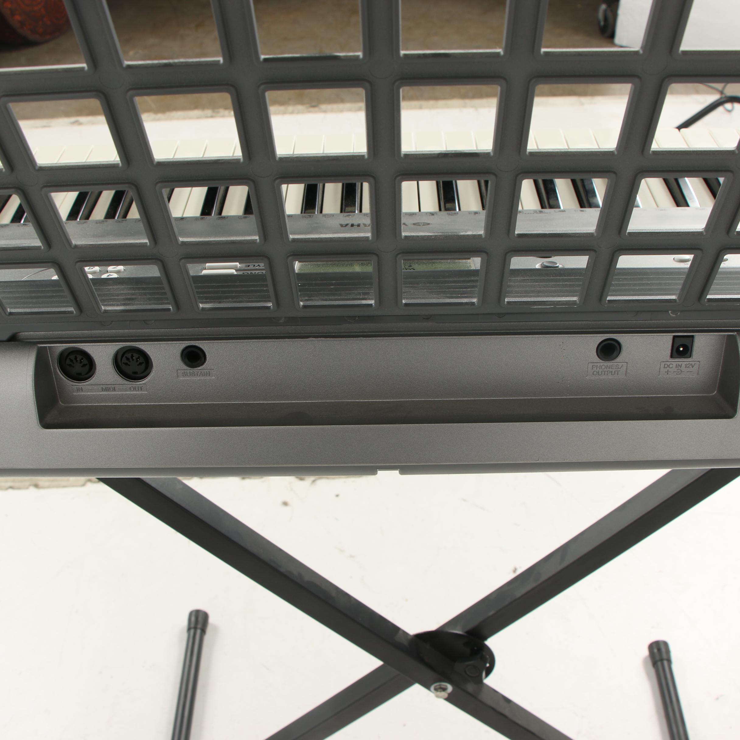 Yamaha Portatone YPT-310 Electric Keyboard and Stand