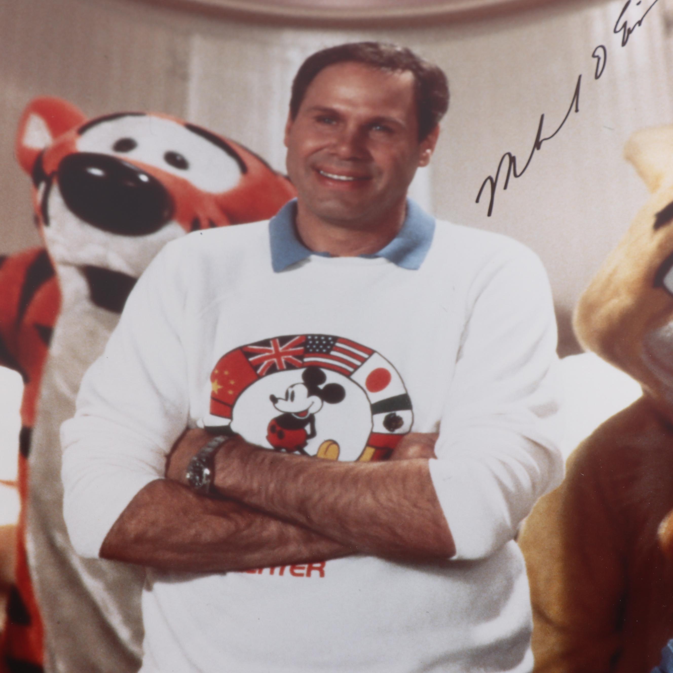 Michael Eisner Autographed Photo