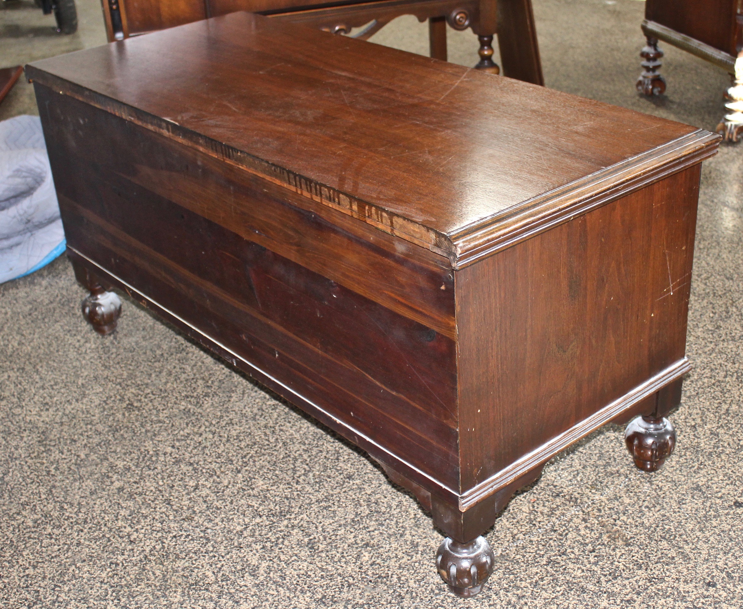 Jacobean Revival Style Cedar Blanket Chest by Jacob Bloom Company, Mid-20th C.