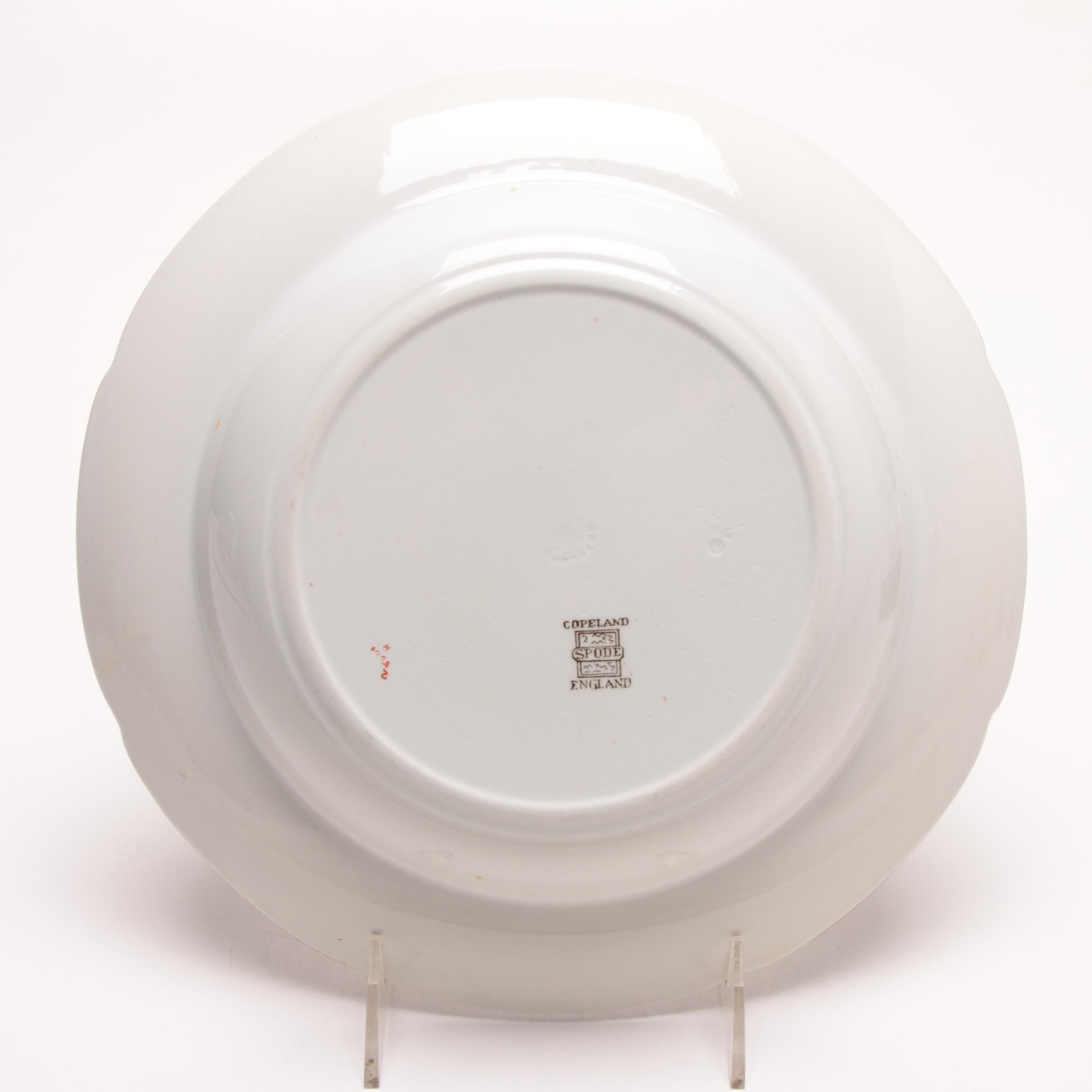 Spode Earthenware Dinnerware featuring "Spode's Peacock", Early 20th Century