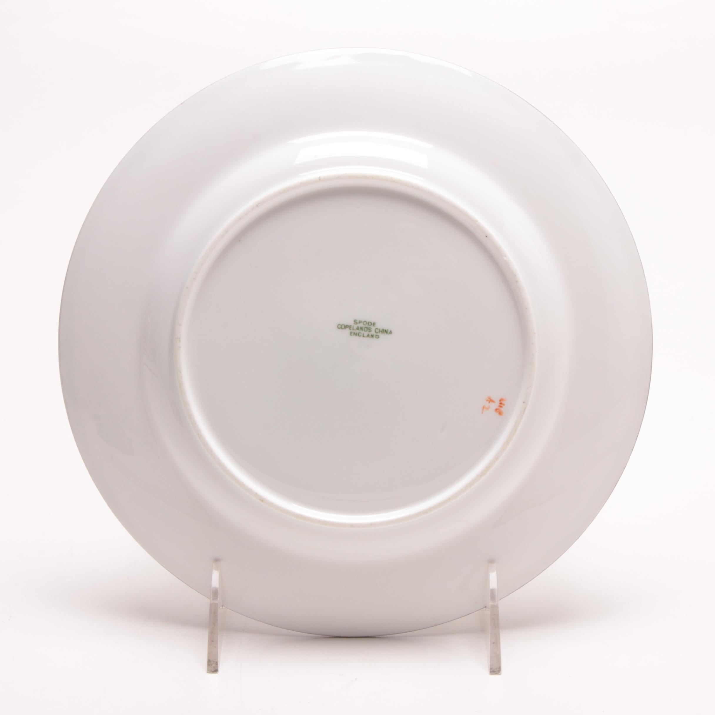 Spode Earthenware Dinnerware featuring "Spode's Peacock", Early 20th Century