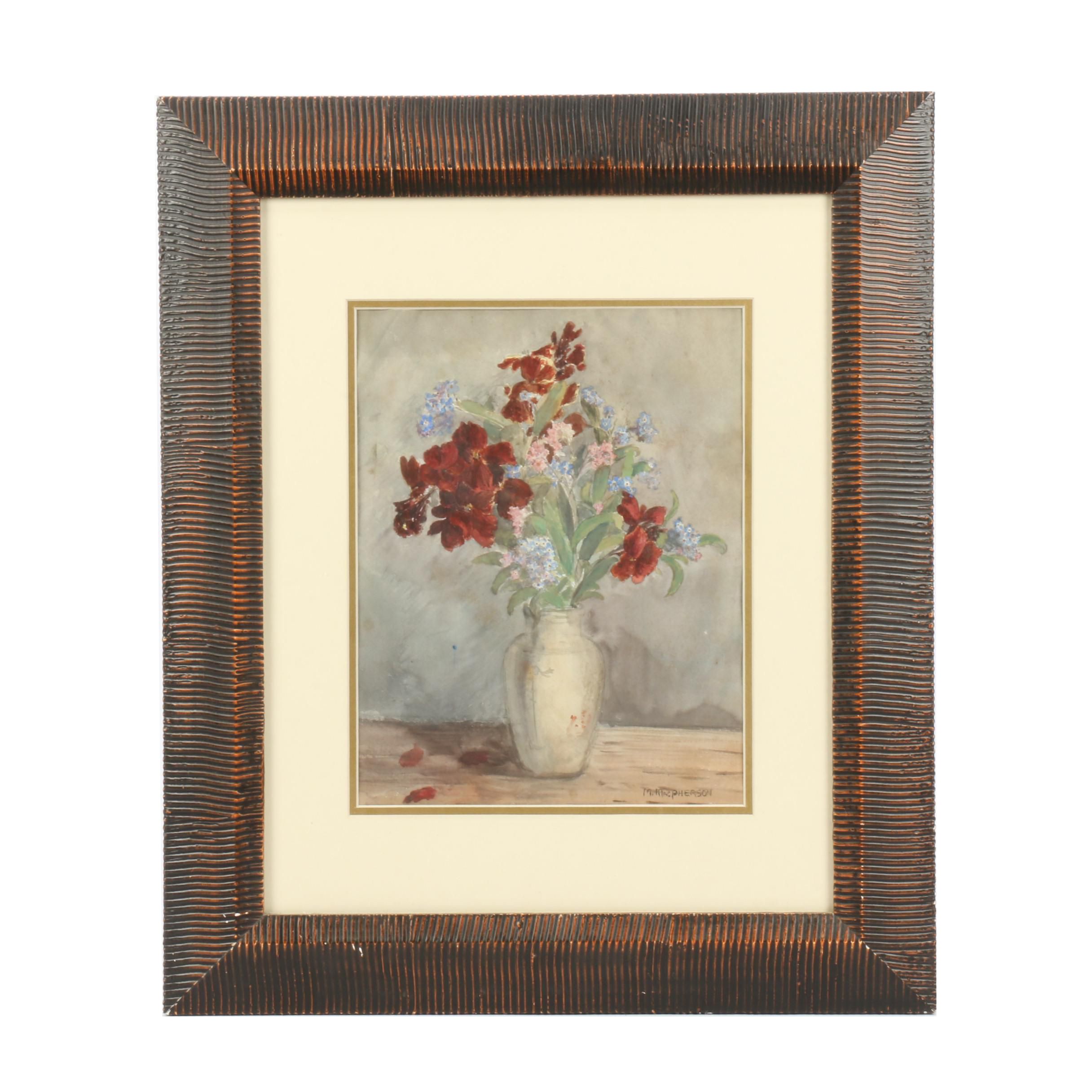 M. Macpherson Still Life Watercolor
