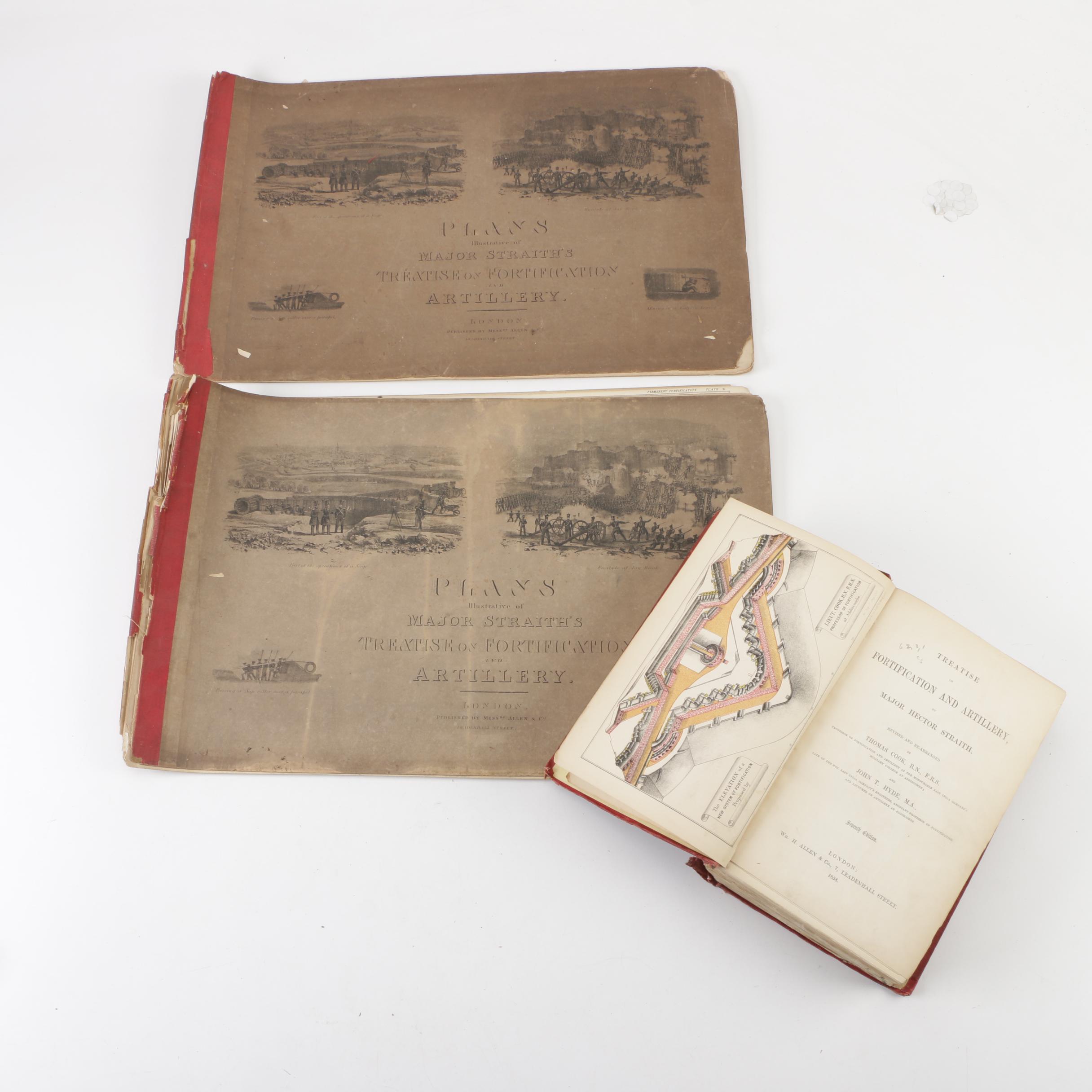 "Treatise on Fortification and Artillery" by Major Hector Straith with Plans