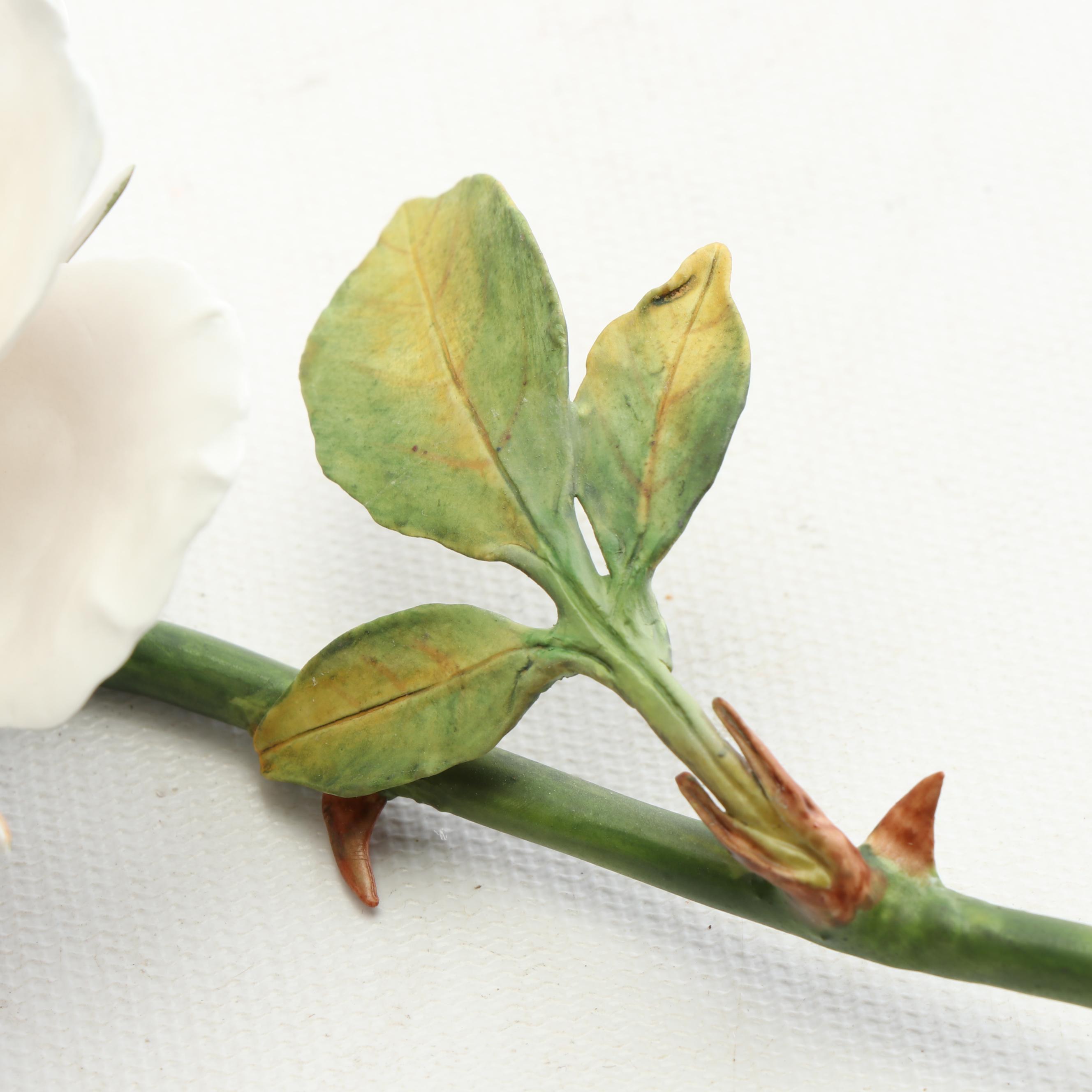 Boehm Porcelain Single Stem Flower Figurines