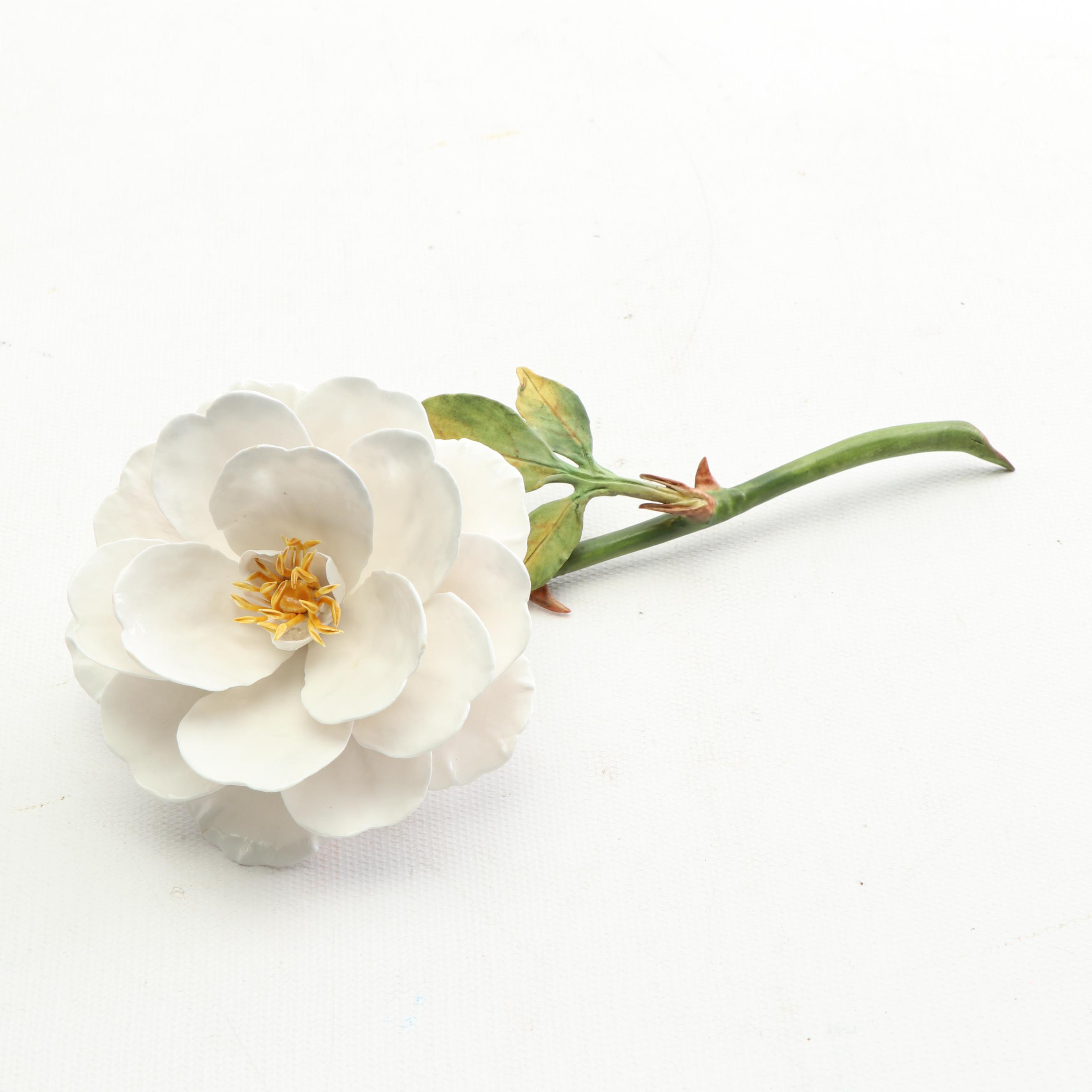 Boehm Porcelain Single Stem Flower Figurines