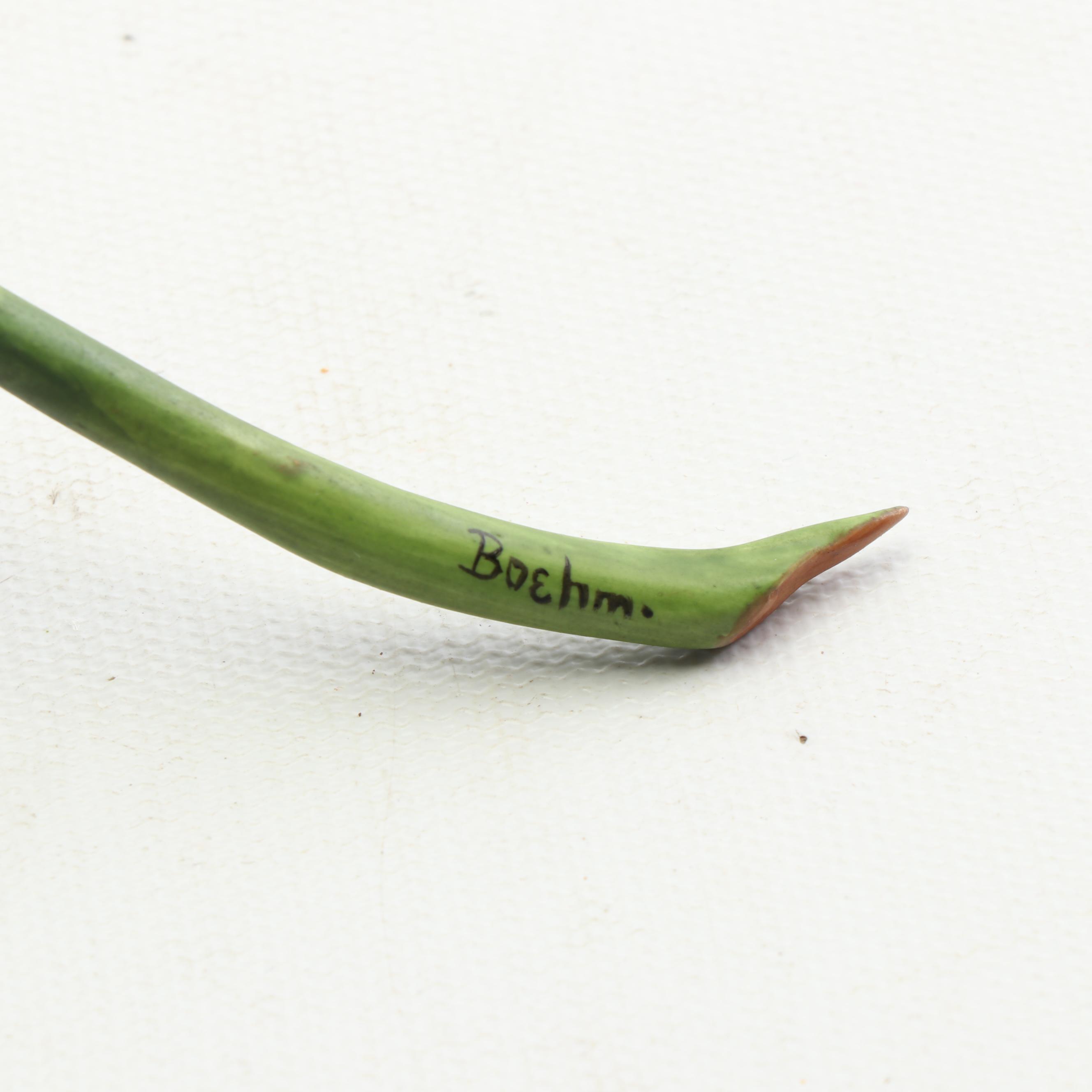 Boehm Porcelain Single Stem Flower Figurines