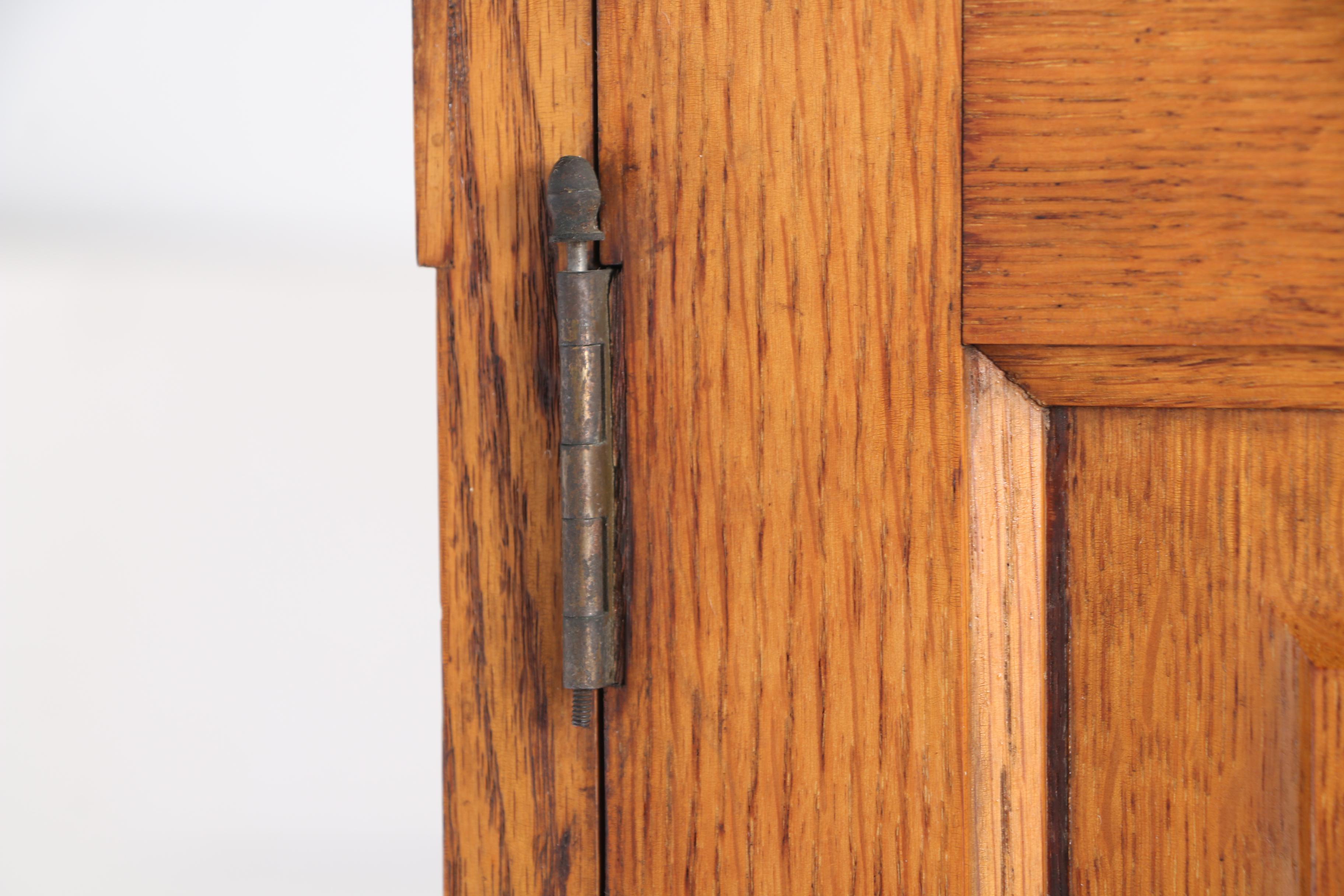 Victorian Carved Oak Double Side-By-Side Secretary Bookcase, Late 19th Century