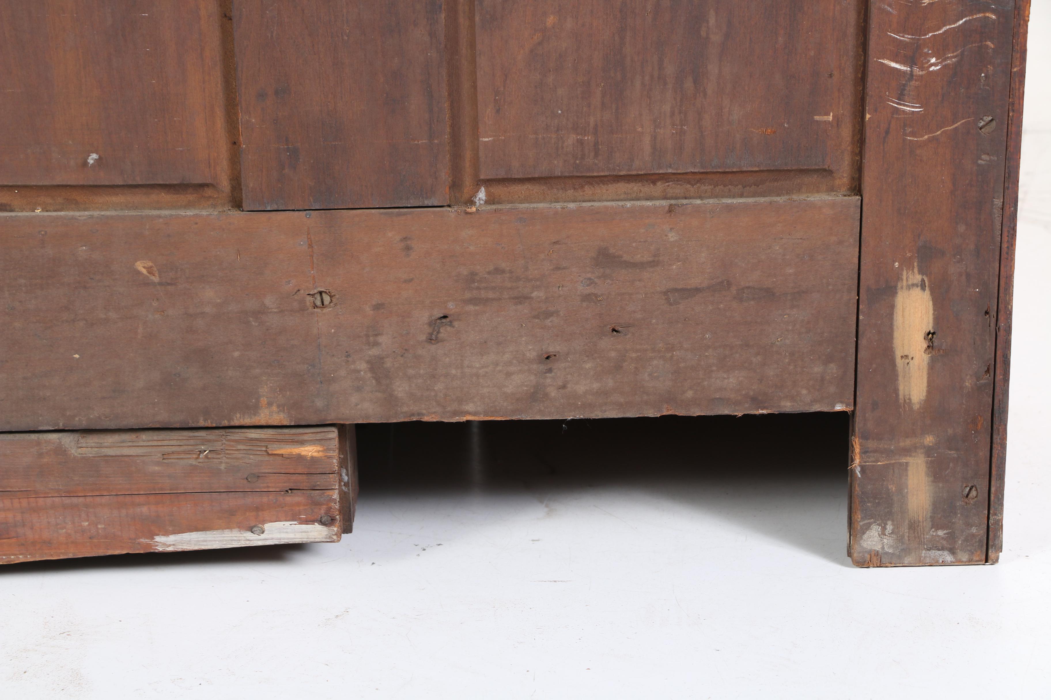 Victorian Carved Oak Double Side-By-Side Secretary Bookcase, Late 19th Century