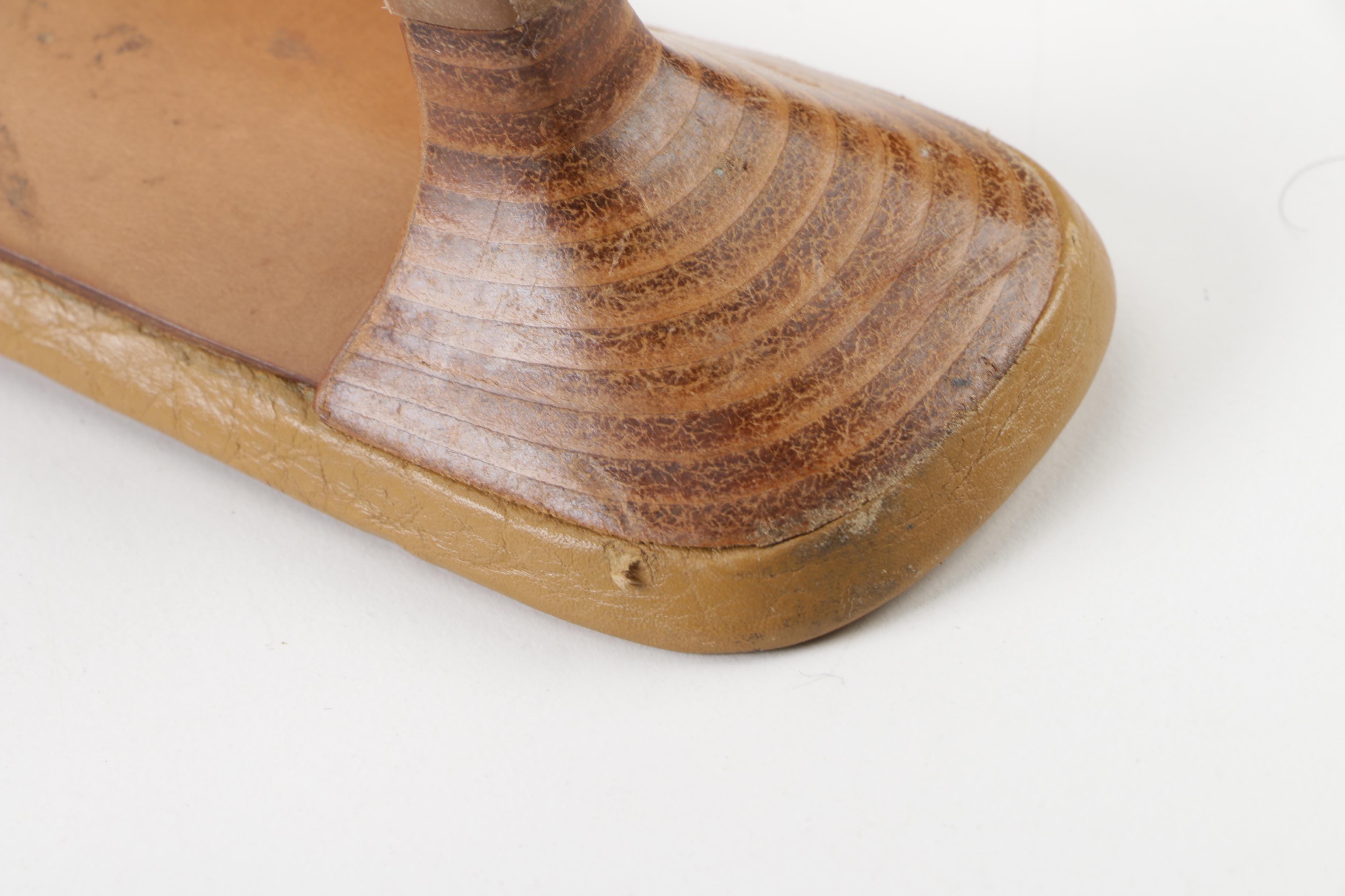 Prada Tan Leather Tassel Mules, Made in Italy