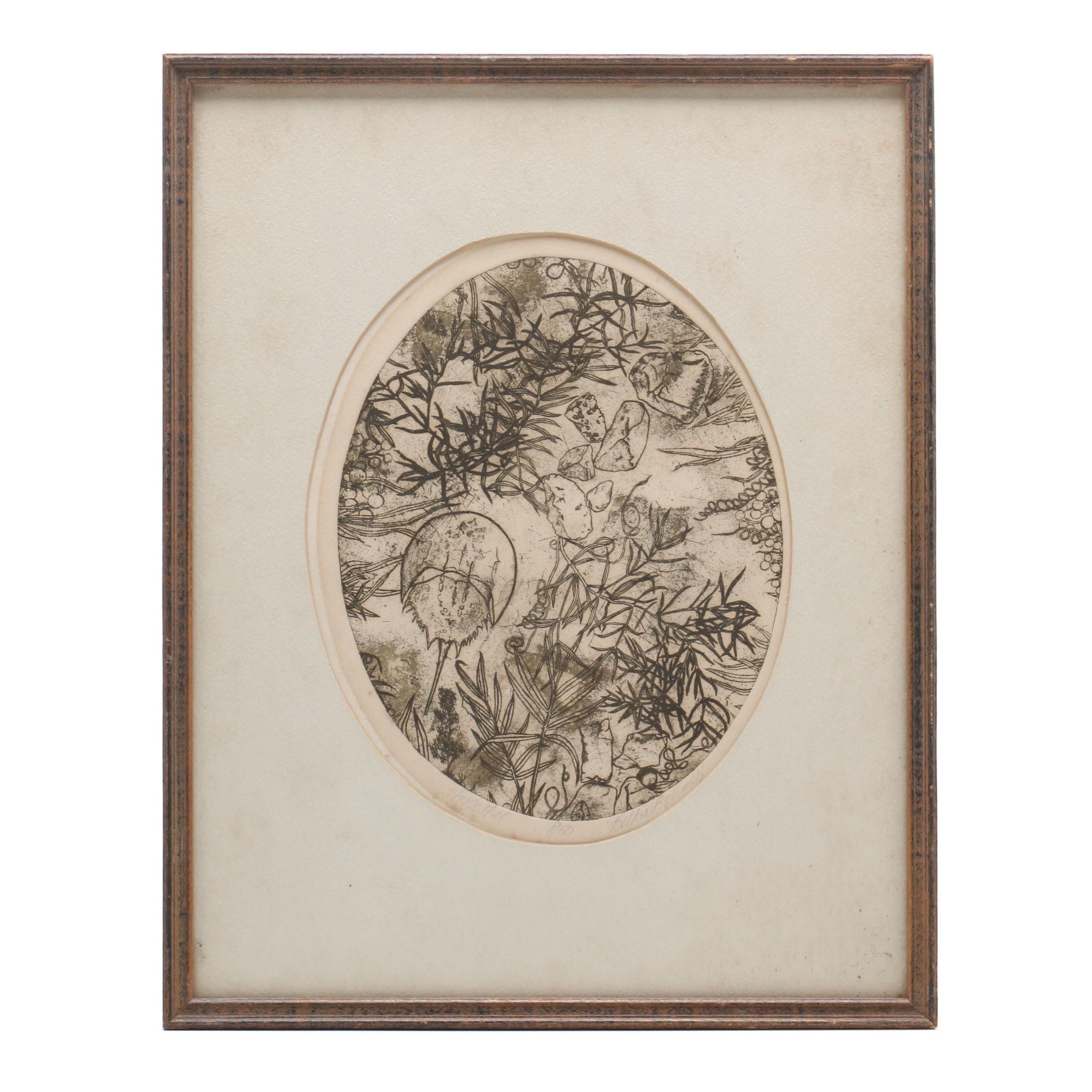 Bethia Brehmer Limited Edition Etching "Horseshoe"