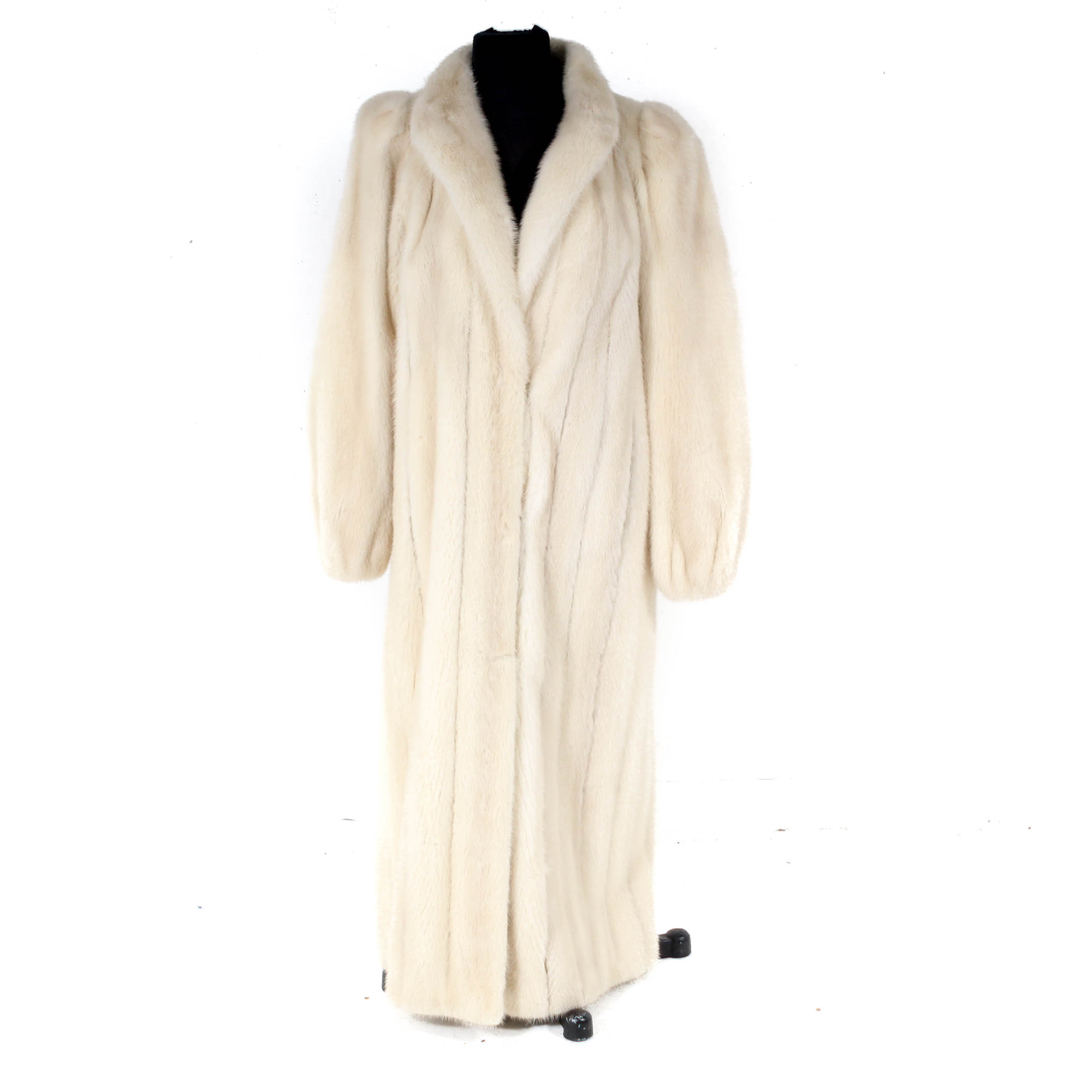 Hudson's Fur Salon Full-Length Pearl Mink Fur Coat