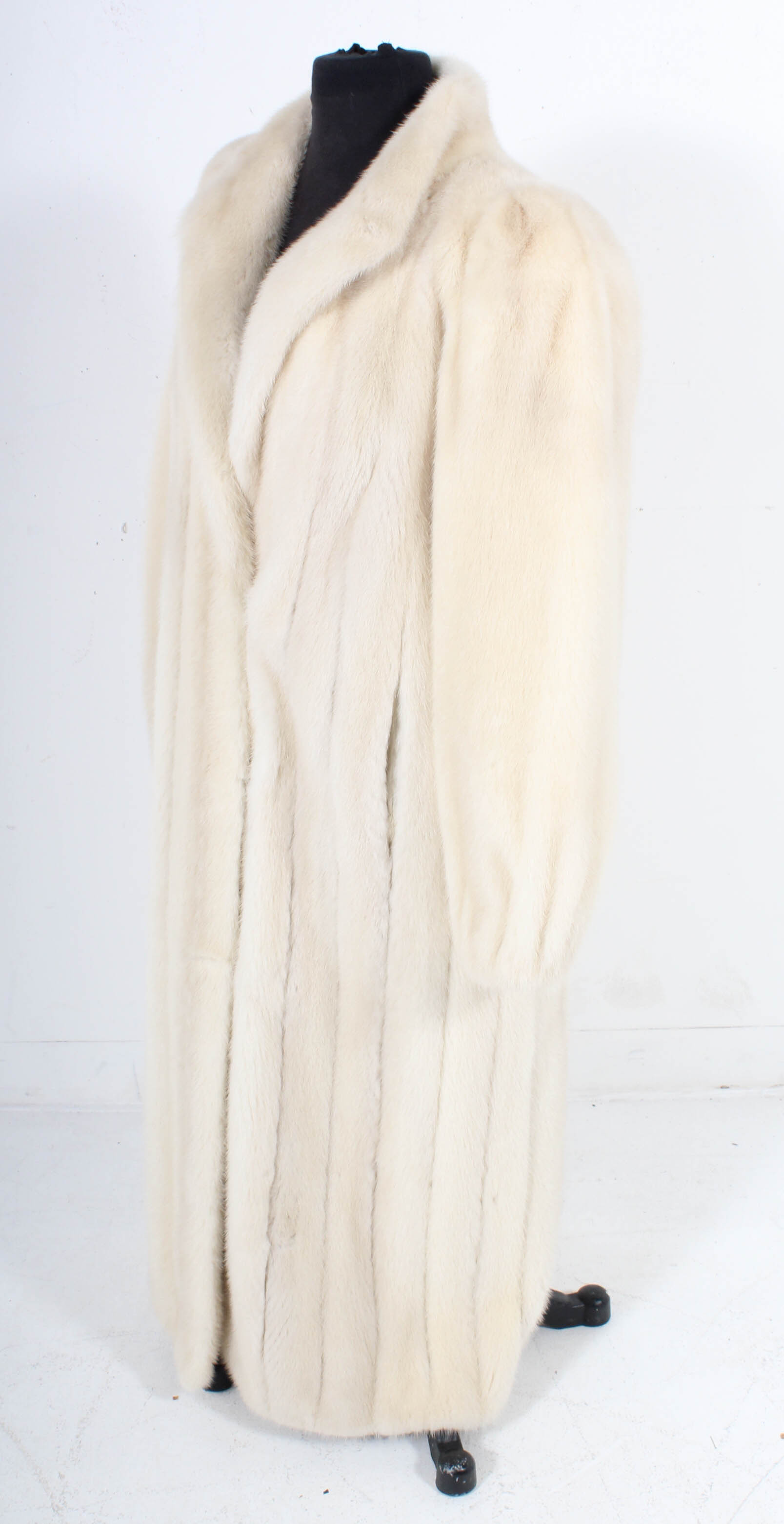 Hudson's Fur Salon Full-Length Pearl Mink Fur Coat