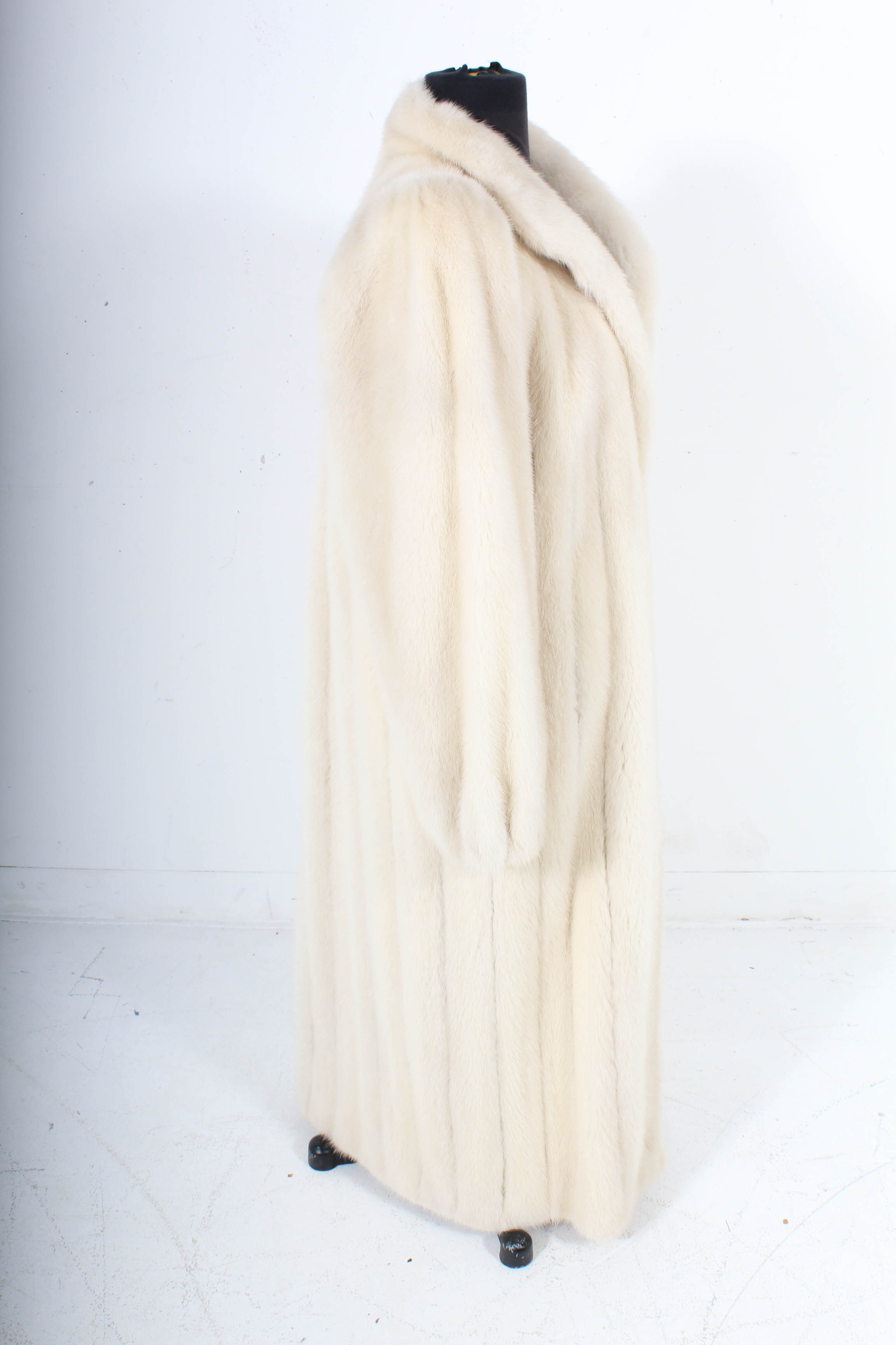 Hudson's Fur Salon Full-Length Pearl Mink Fur Coat