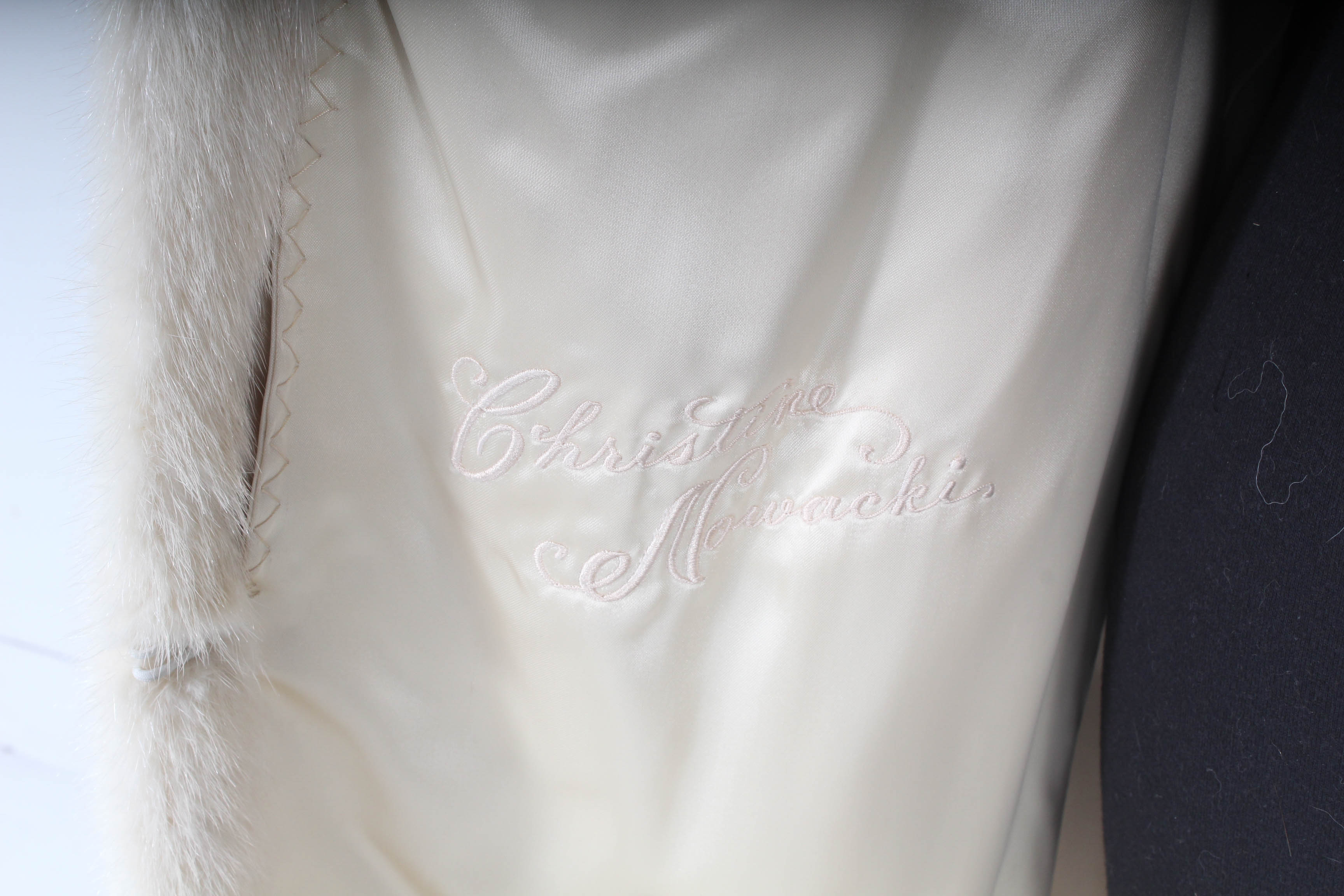 Hudson's Fur Salon Full-Length Pearl Mink Fur Coat