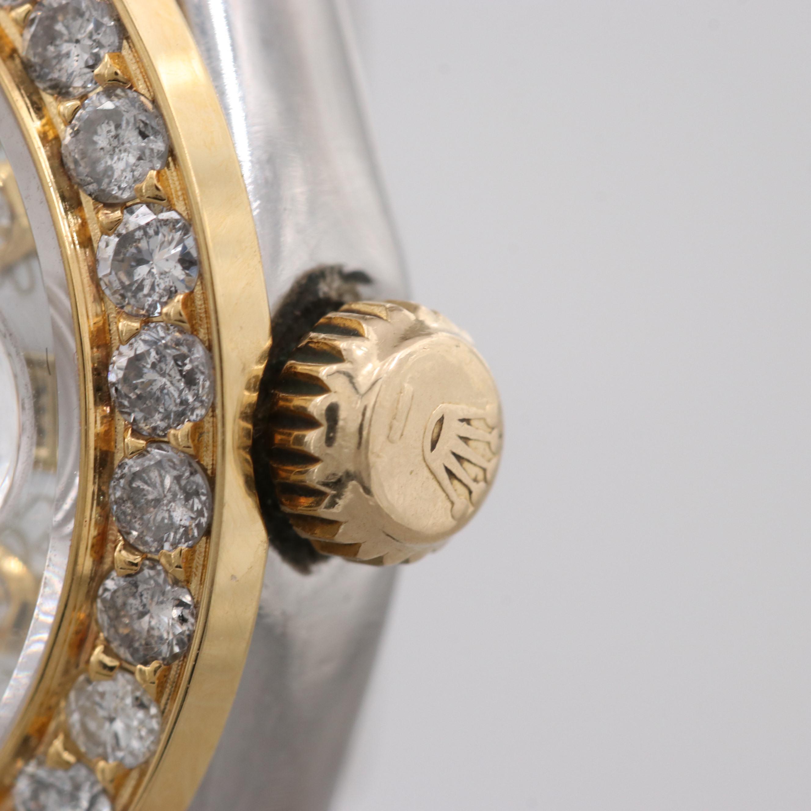 Rolex Datejust 18K Yellow Gold 1.28 CTW Diamond Watch, 1978