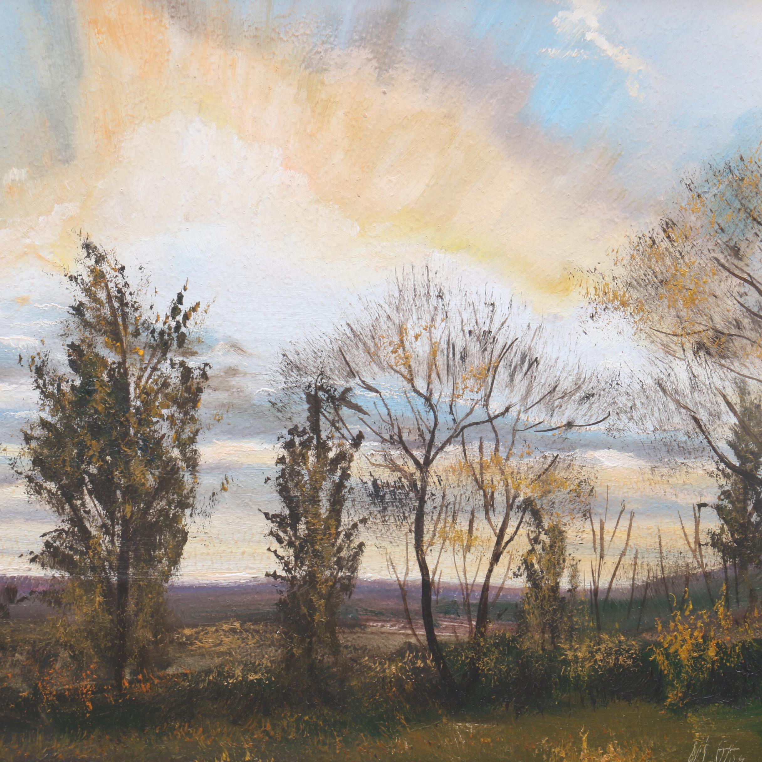 Walter J. Musial Oil Painting "Northern Skies"