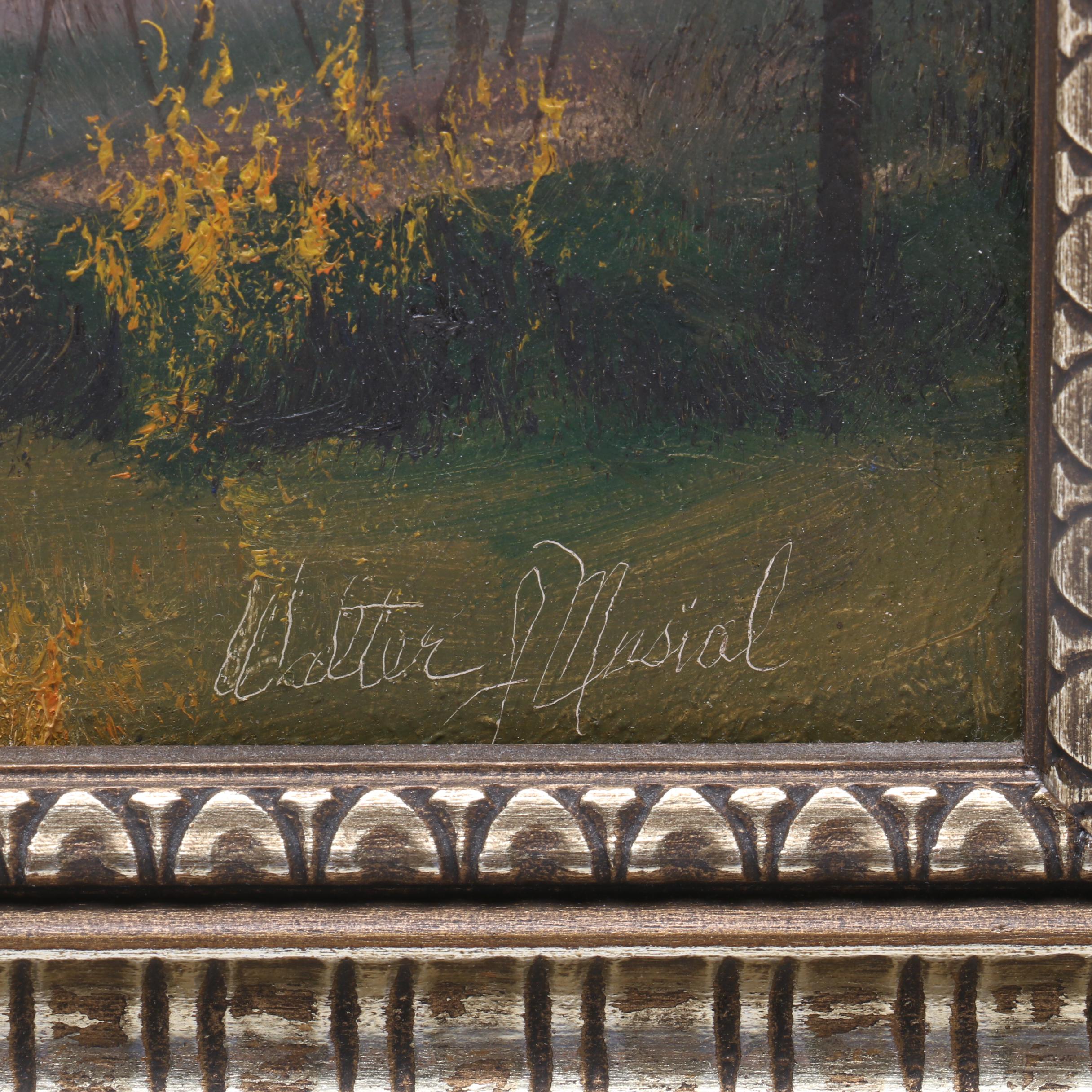 Walter J. Musial Oil Painting "Northern Skies"