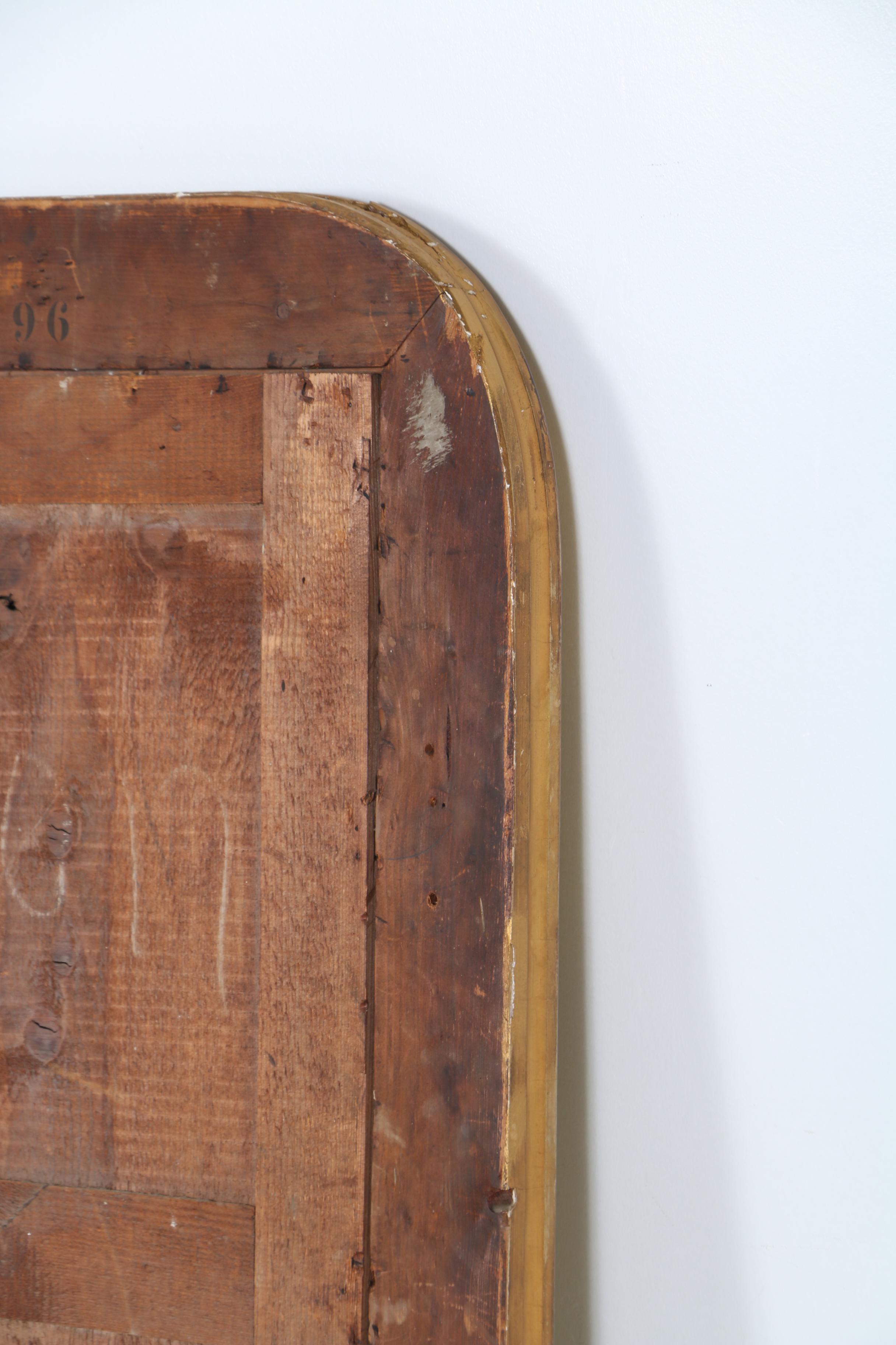 French Giltwood Overmantel Mirror by Alexandre Jeune à Paris, Circa 1870