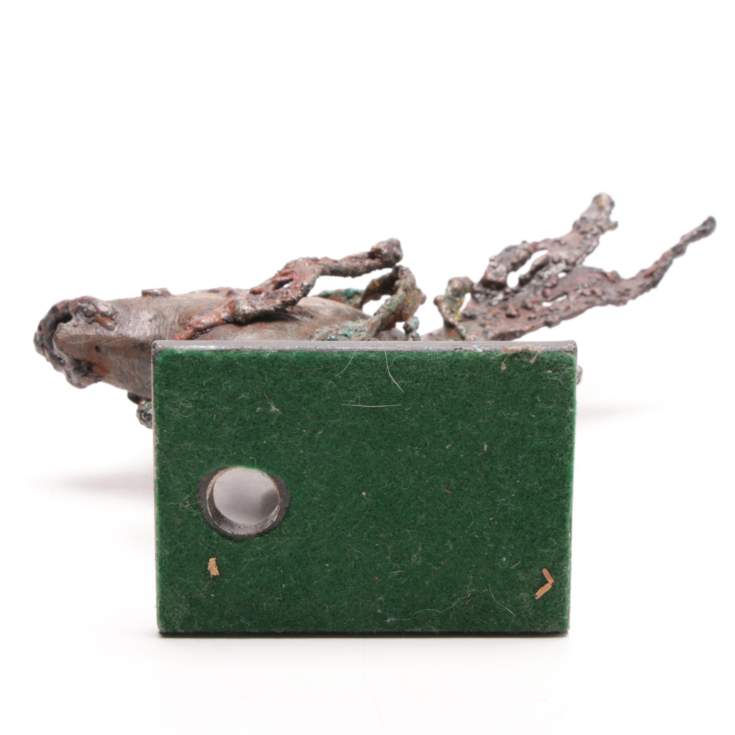 Mike Bucha Bronze Brutalist Fish Sculpture