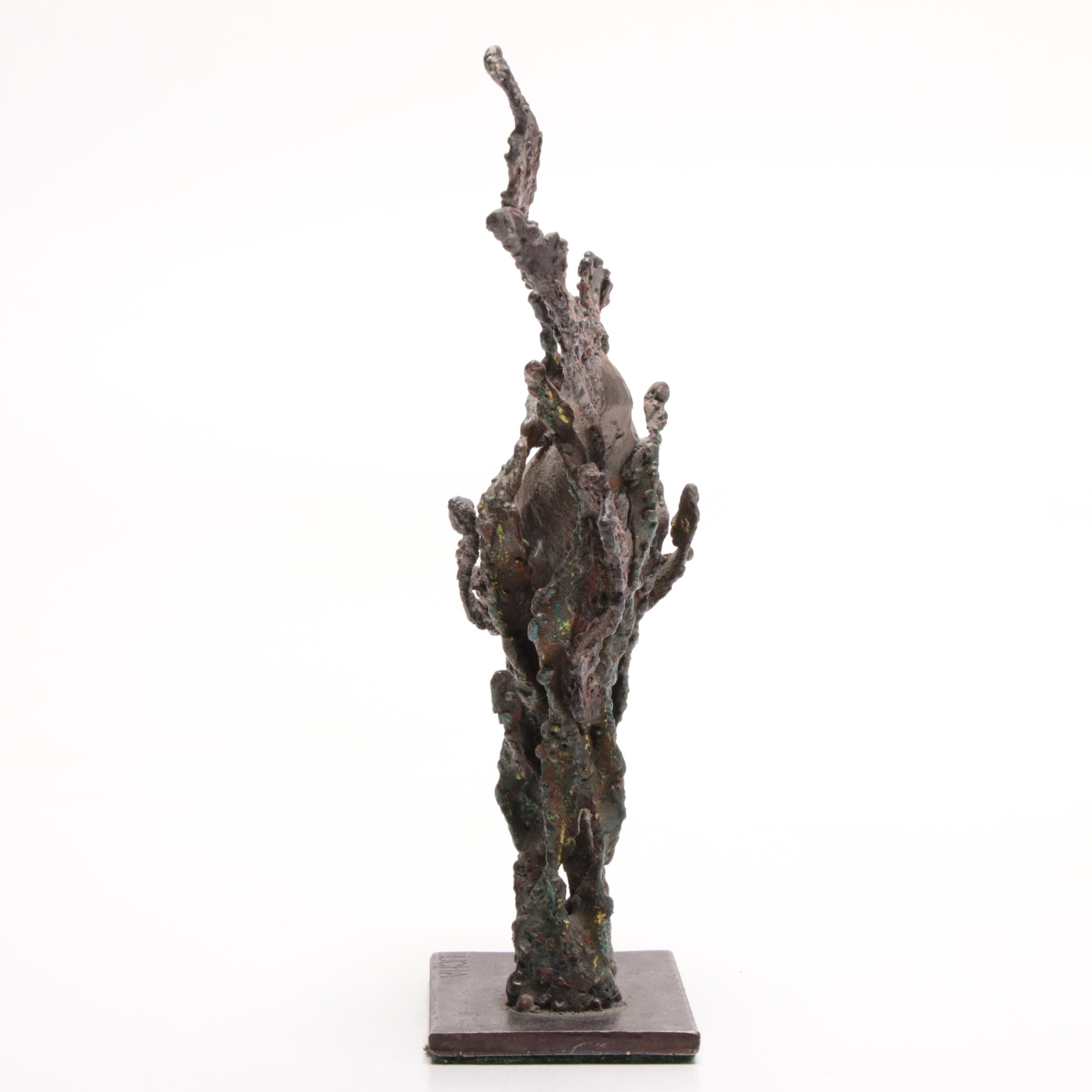 Mike Bucha Bronze Brutalist Fish Sculpture