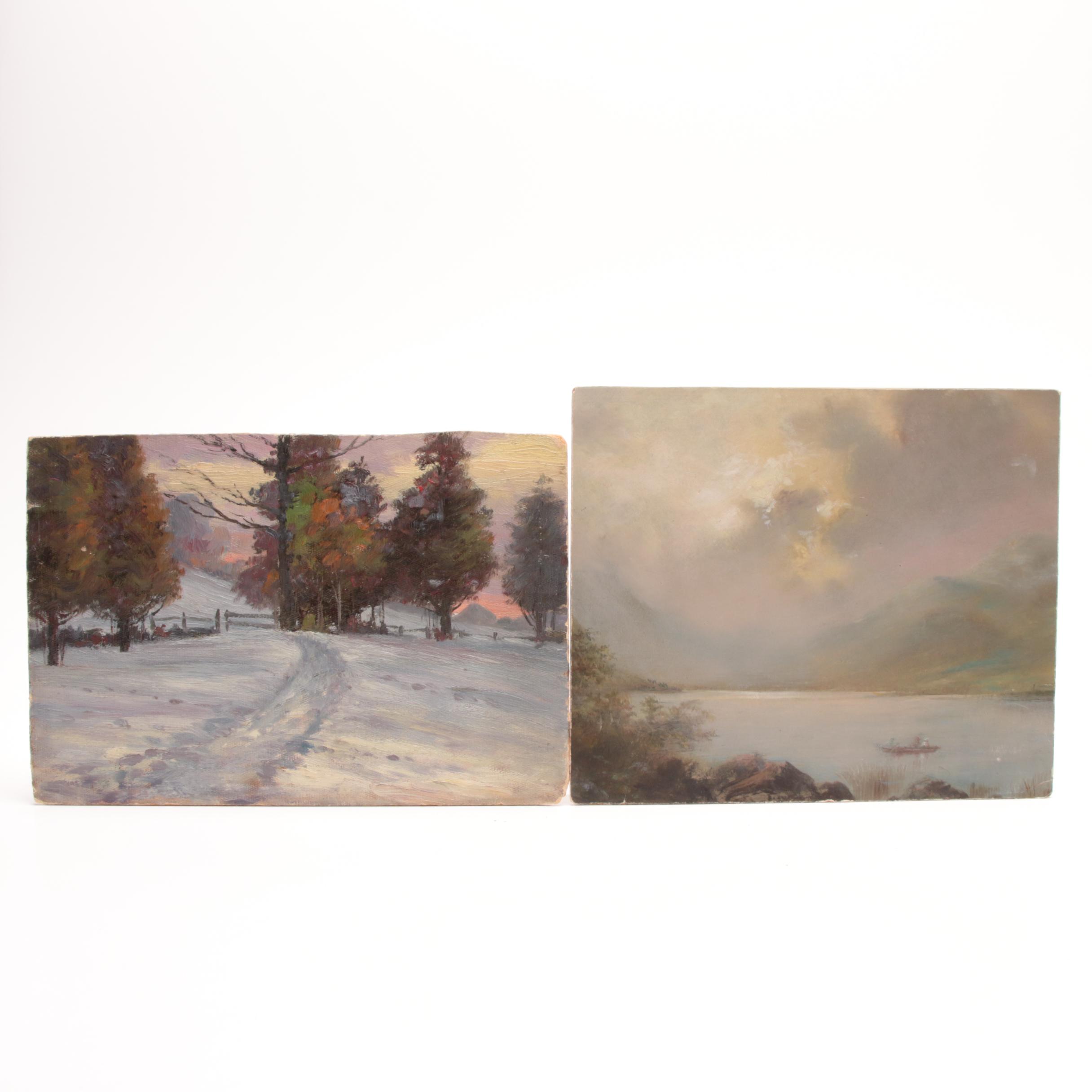 20th Century Oil Paintings of Landscapes