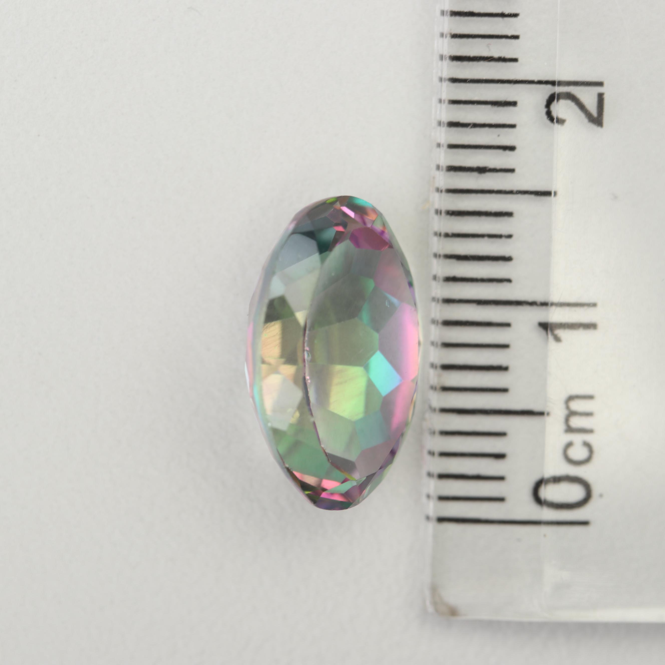 Loose 7.23 CT Mystic Topaz Gemstone