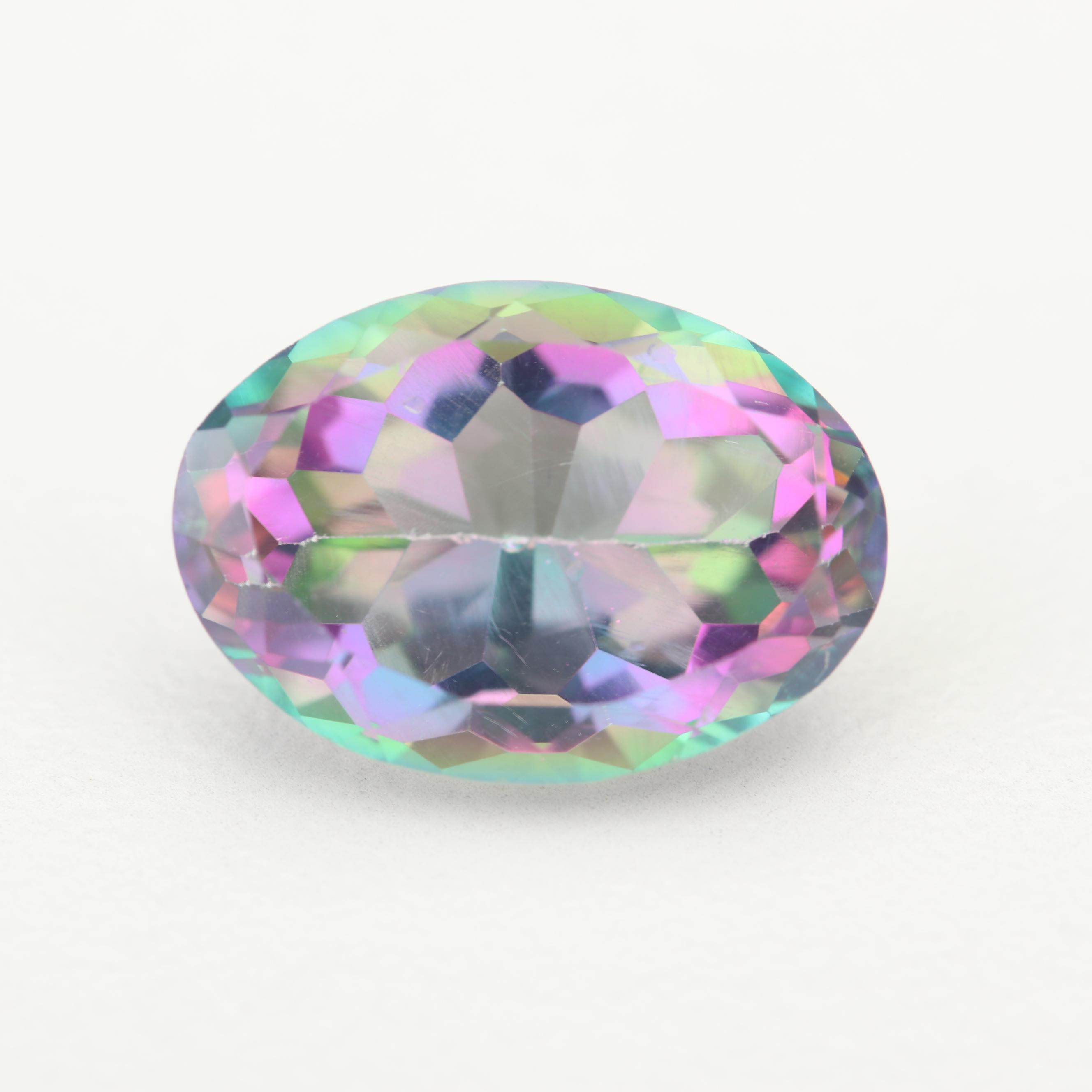 Loose 7.23 CT Mystic Topaz Gemstone