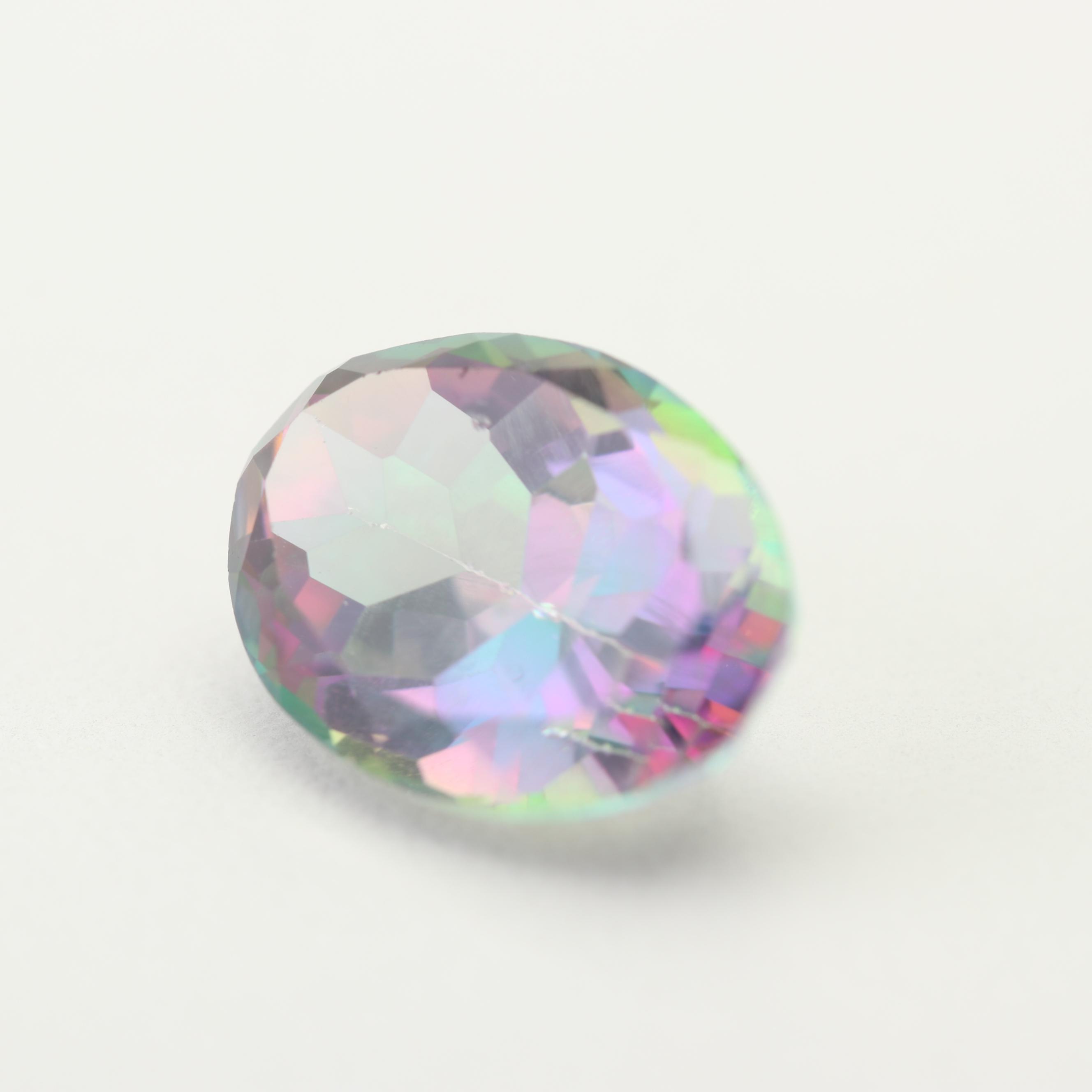 Loose 7.23 CT Mystic Topaz Gemstone