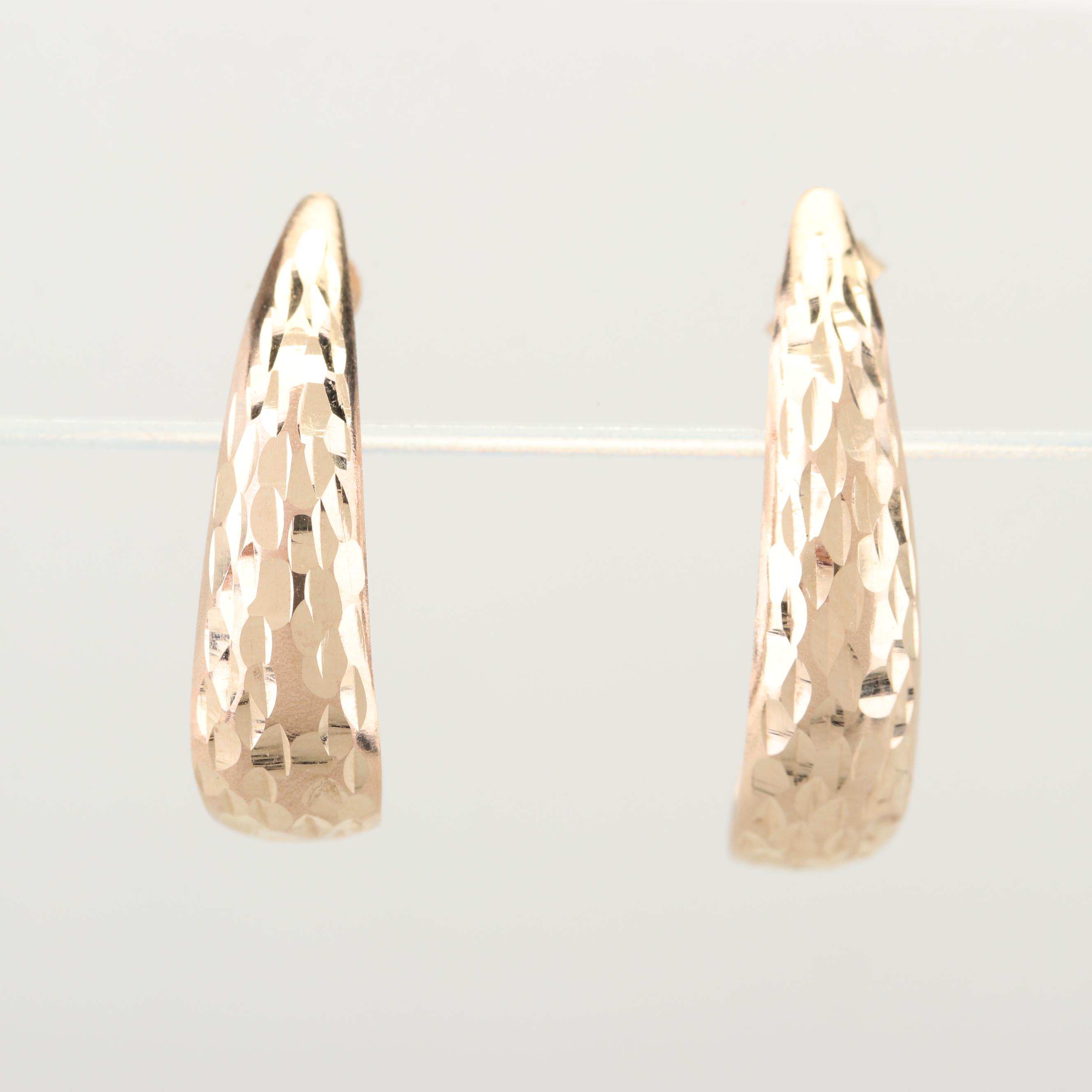 14K Yellow Gold Earrings