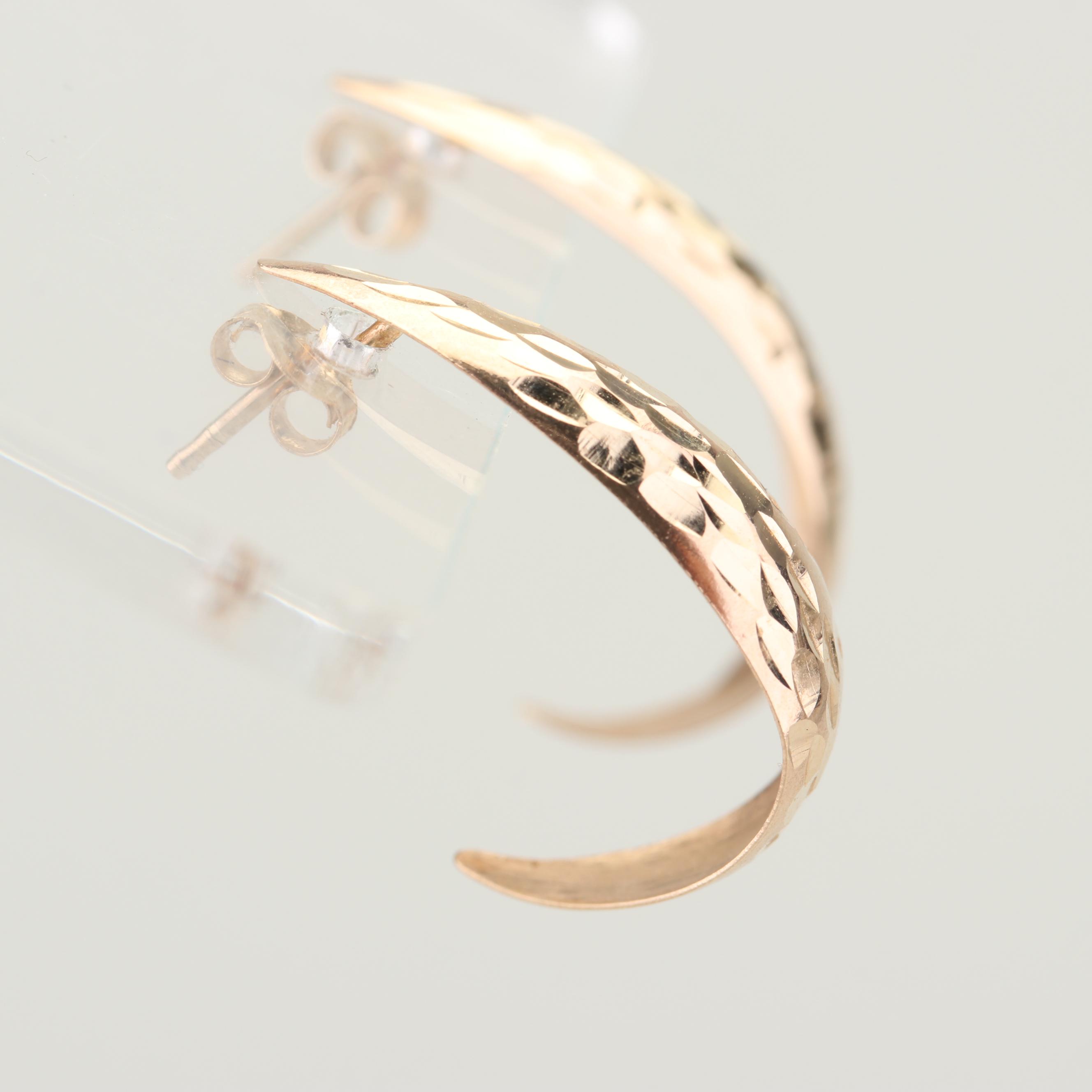 14K Yellow Gold Earrings