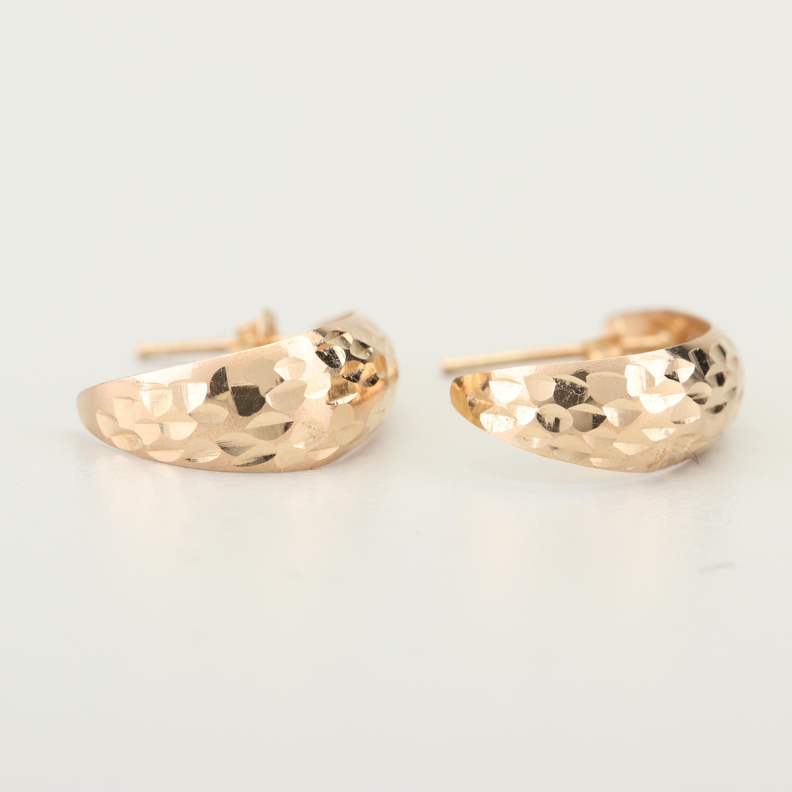 14K Yellow Gold Earrings