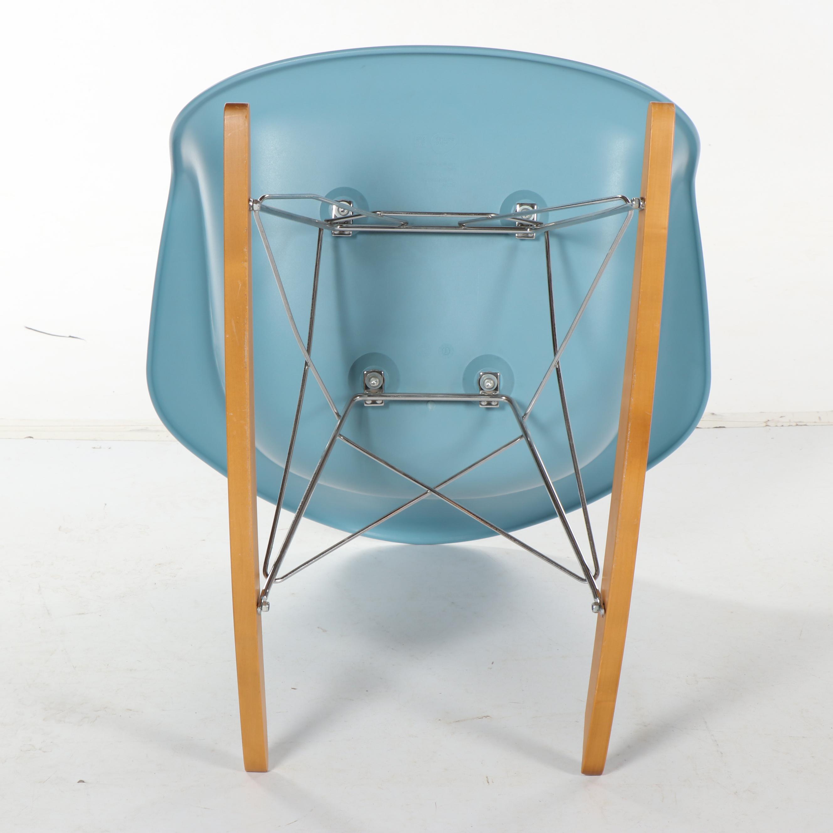 Eames Molded Plastic Light Blue Rocker