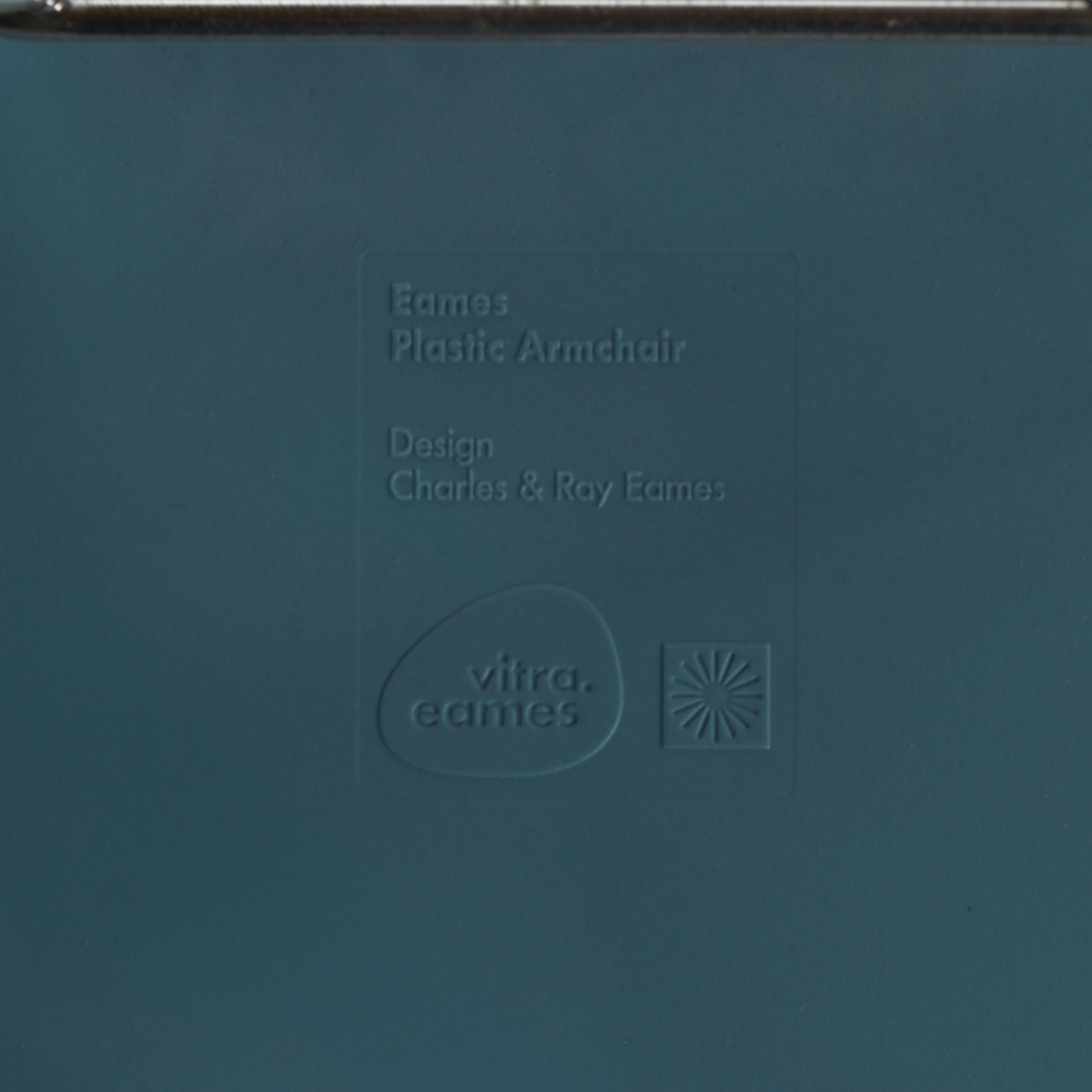 Eames Molded Plastic Light Blue Rocker