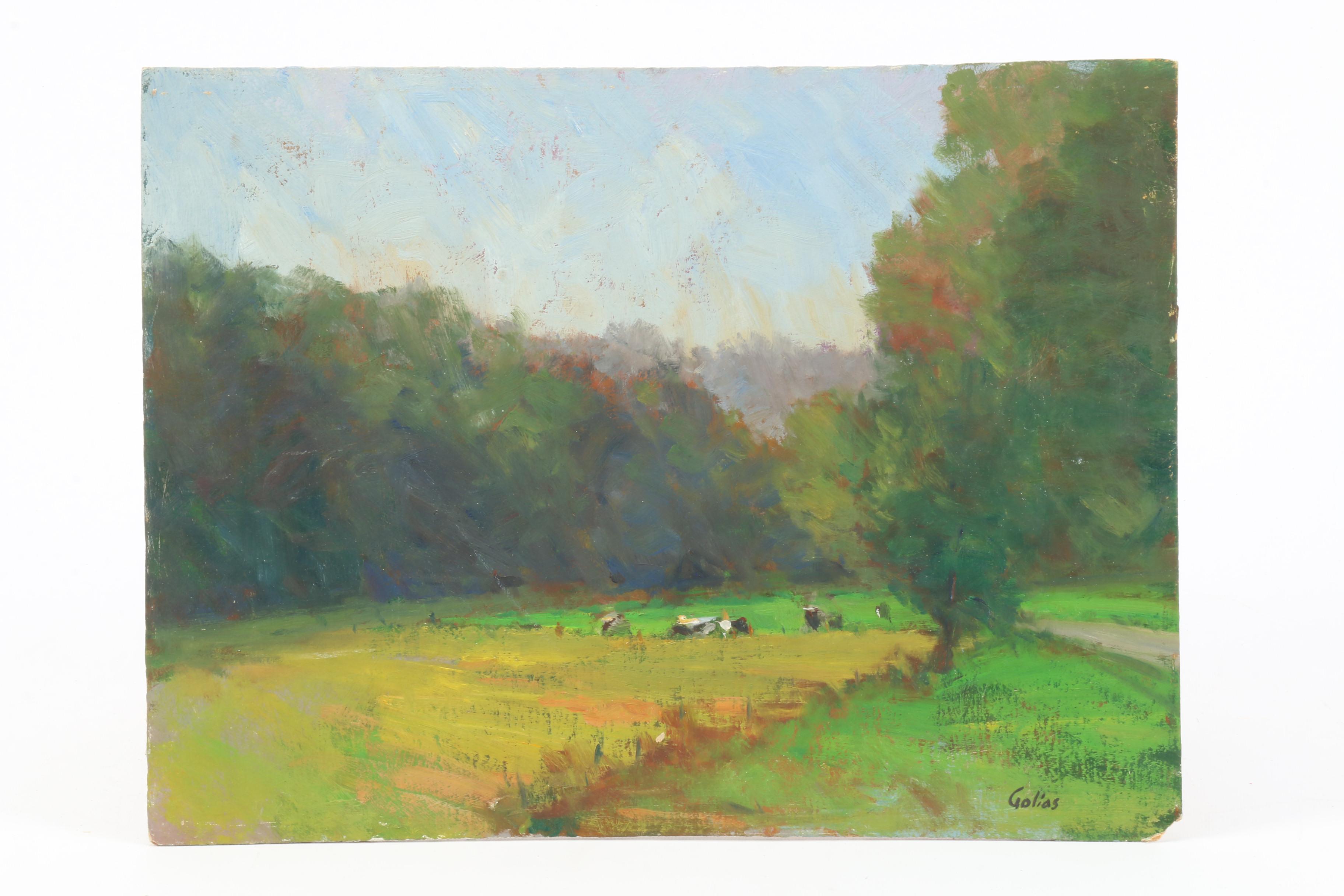 Landscape Oil Paintings Including Works by Michelle Golias