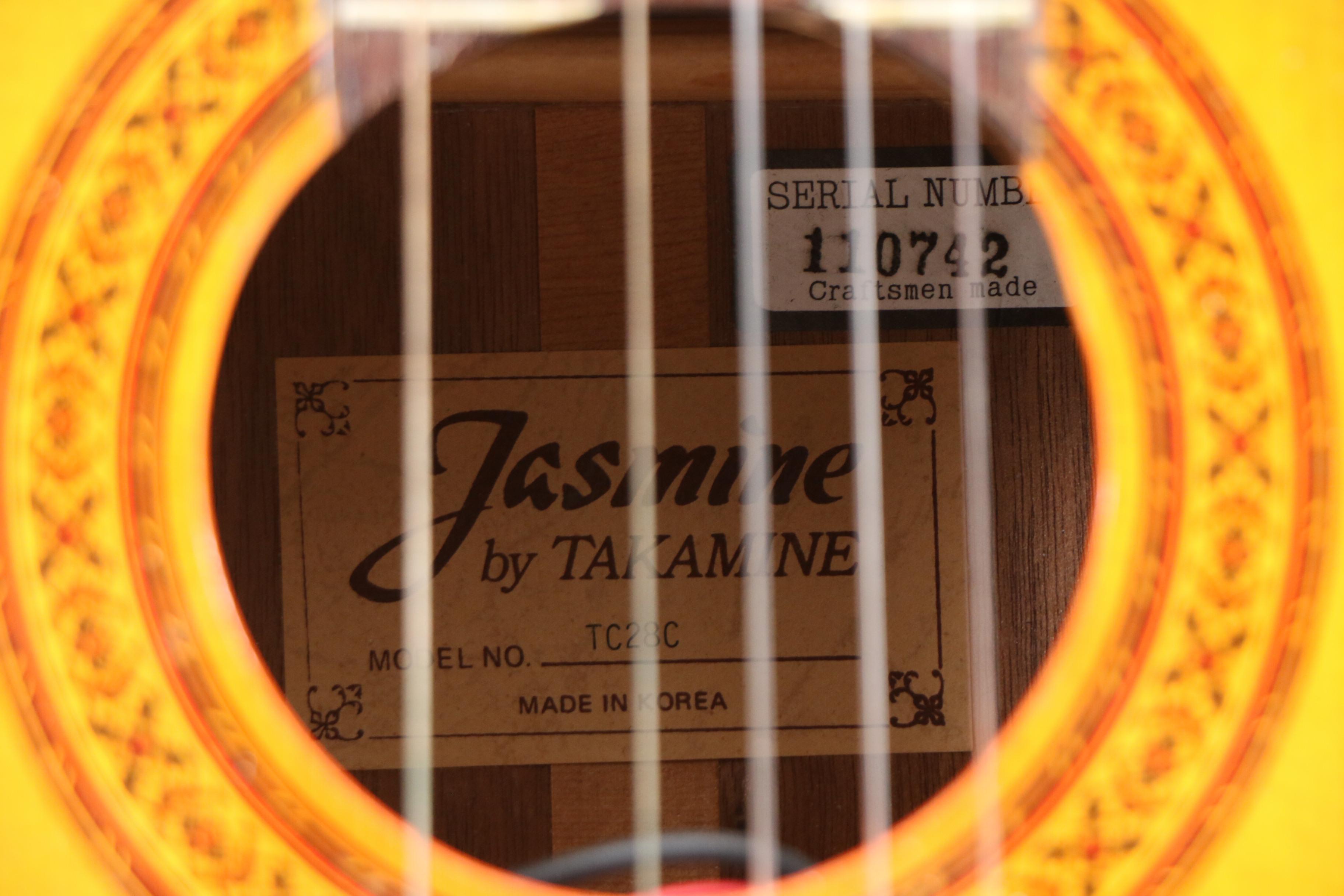 Korean Takamine "Jasmine" TC28C Classical Acoustic Electric Guitar with Case