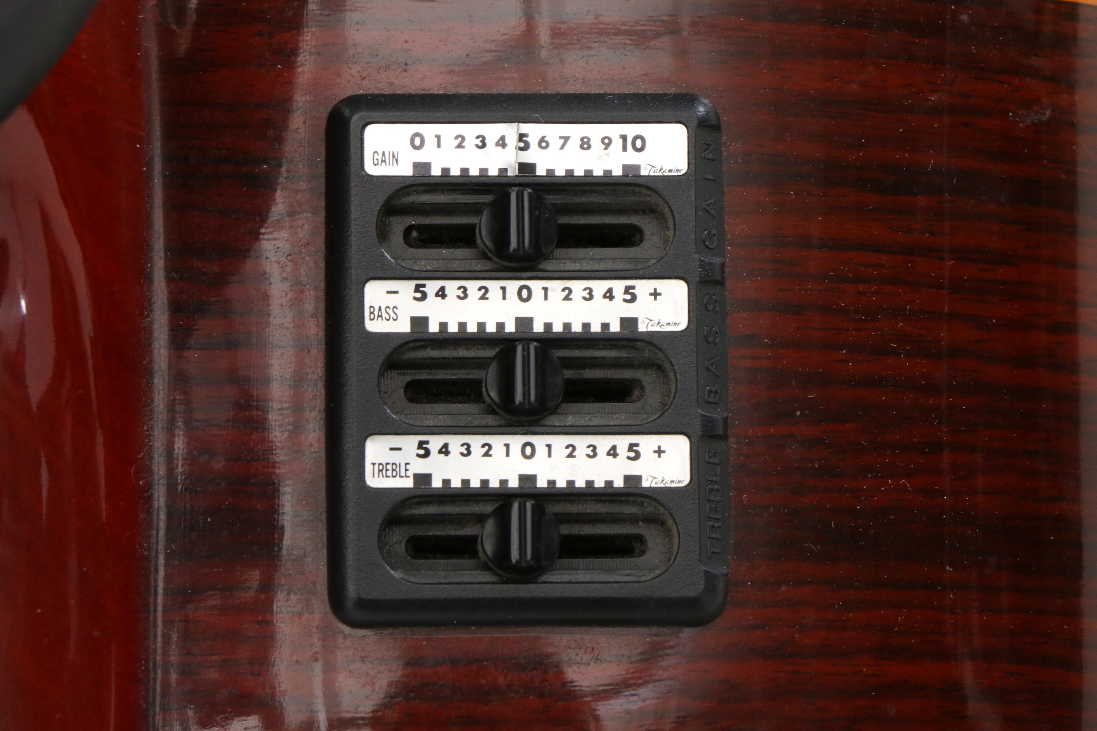 Korean Takamine "Jasmine" TC28C Classical Acoustic Electric Guitar with Case