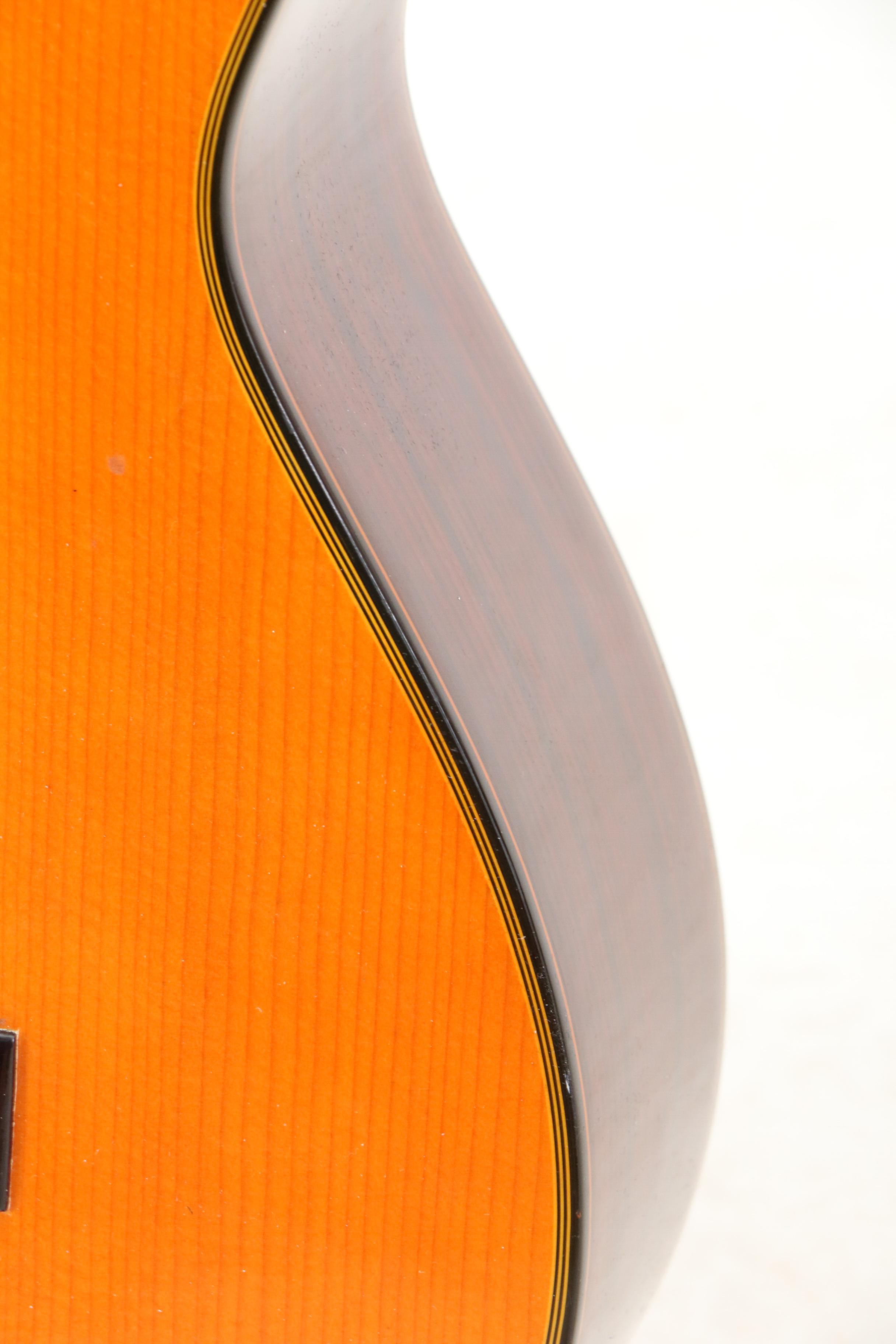 Korean Takamine "Jasmine" TC28C Classical Acoustic Electric Guitar with Case