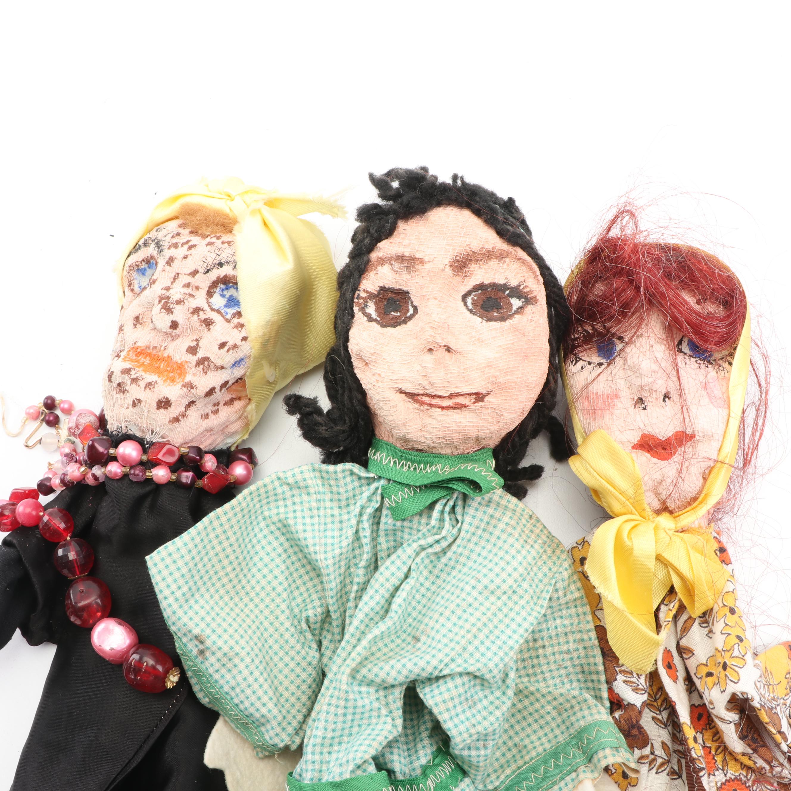 Handmade Hand Puppet Dolls