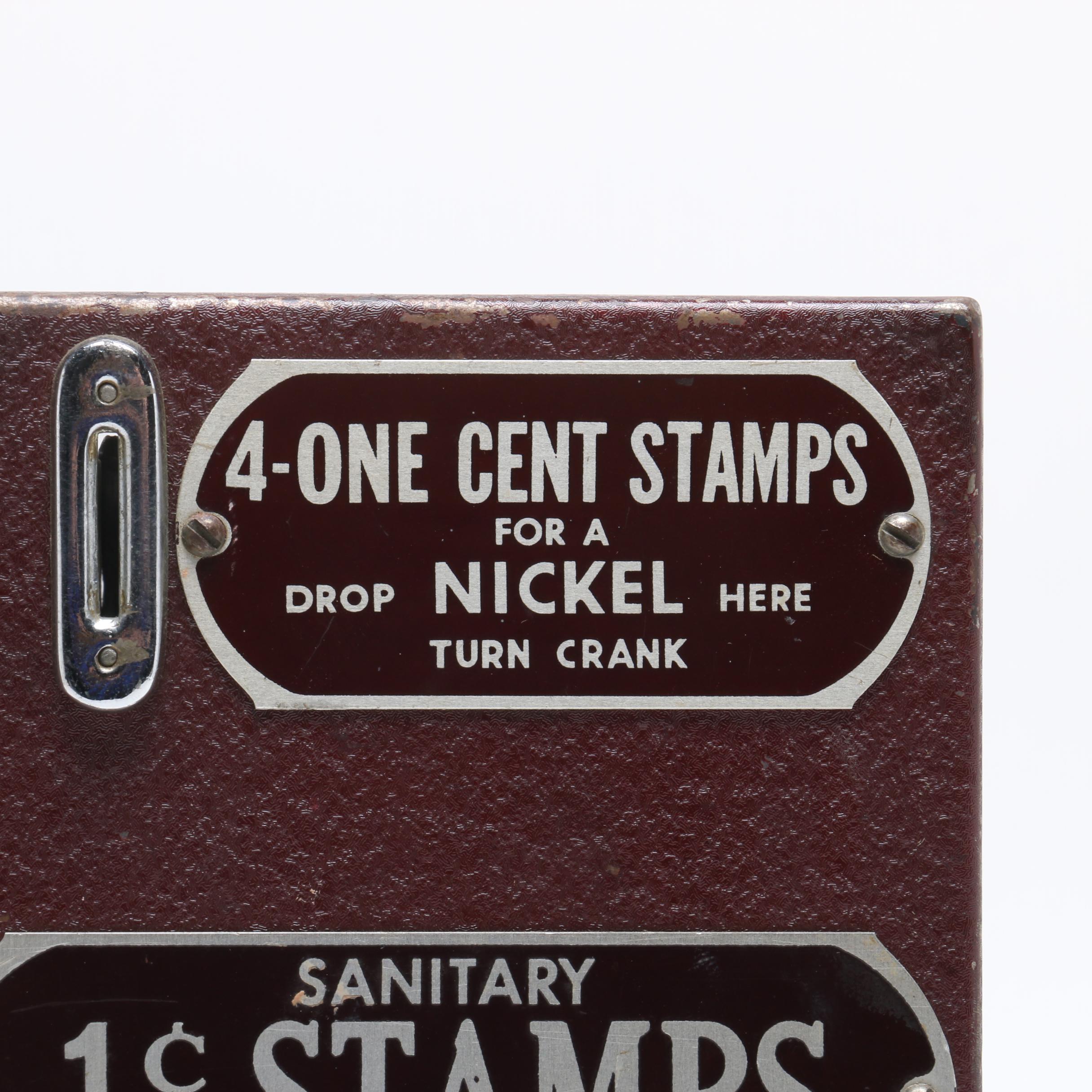 Vintage Schermack Postage Stamp Vending Machine