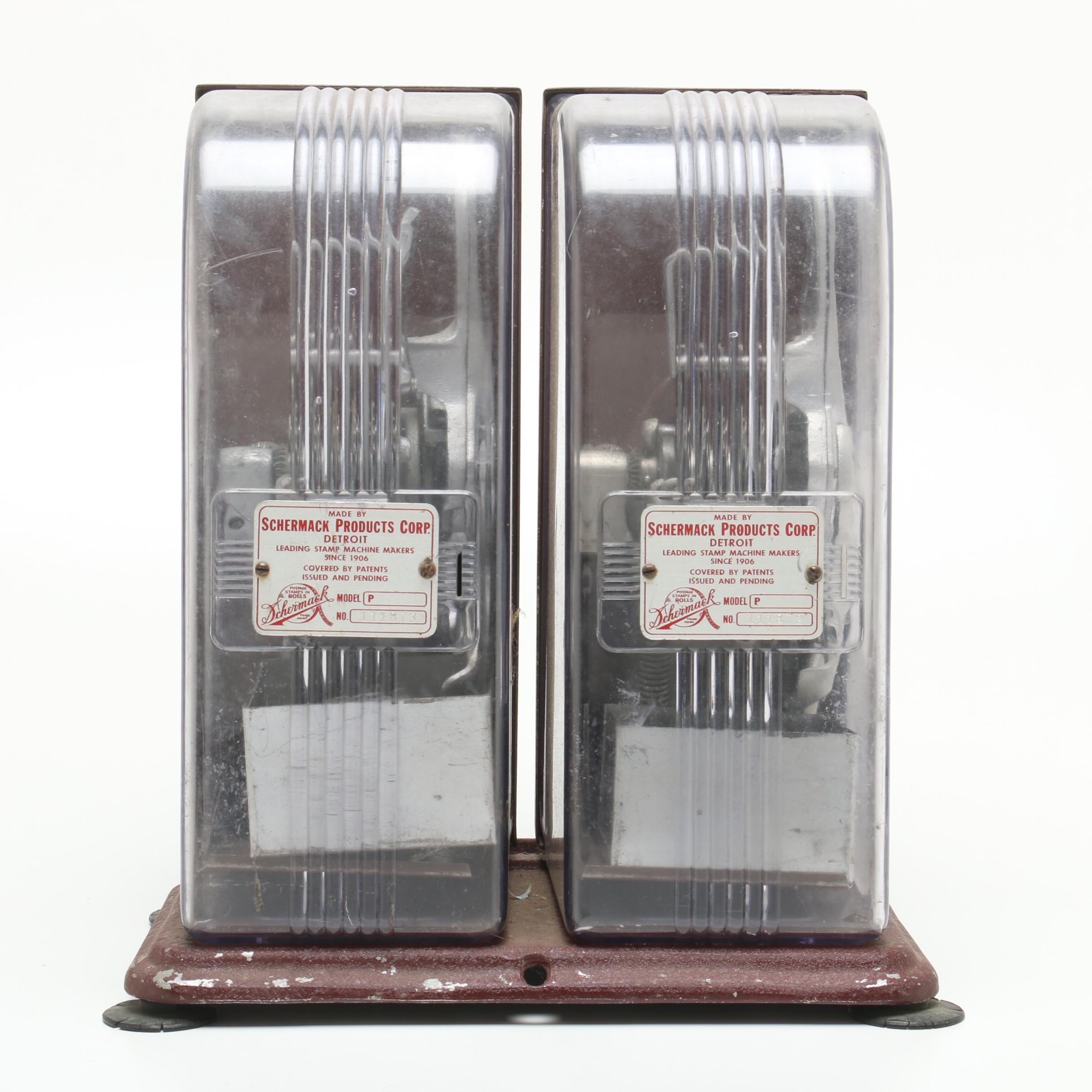 Vintage Schermack Postage Stamp Vending Machine