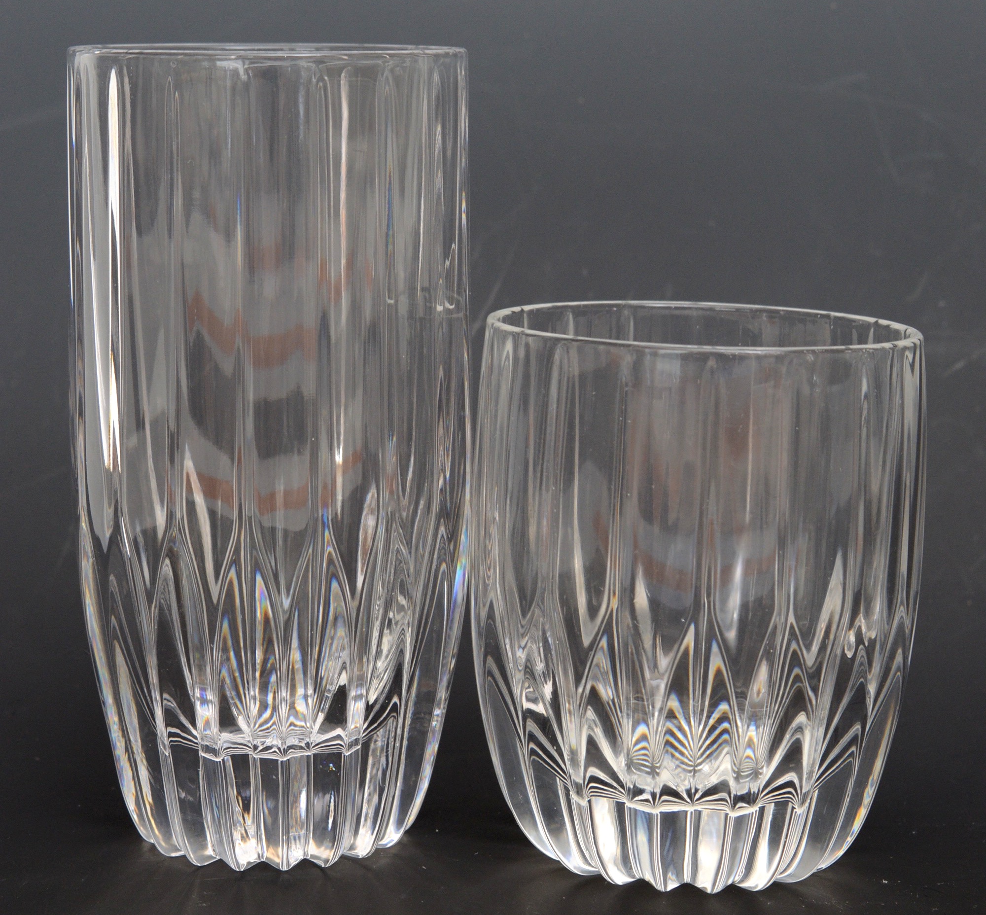 Mikasa "Park Lane" Crystal Stemware with Salt and Pepper Shakers