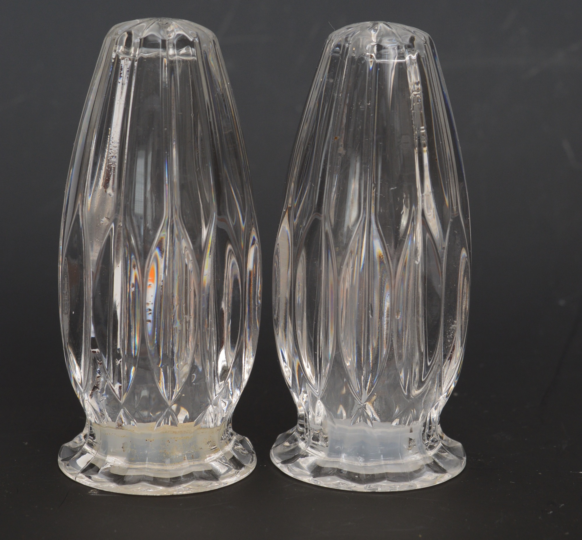 Mikasa "Park Lane" Crystal Stemware with Salt and Pepper Shakers